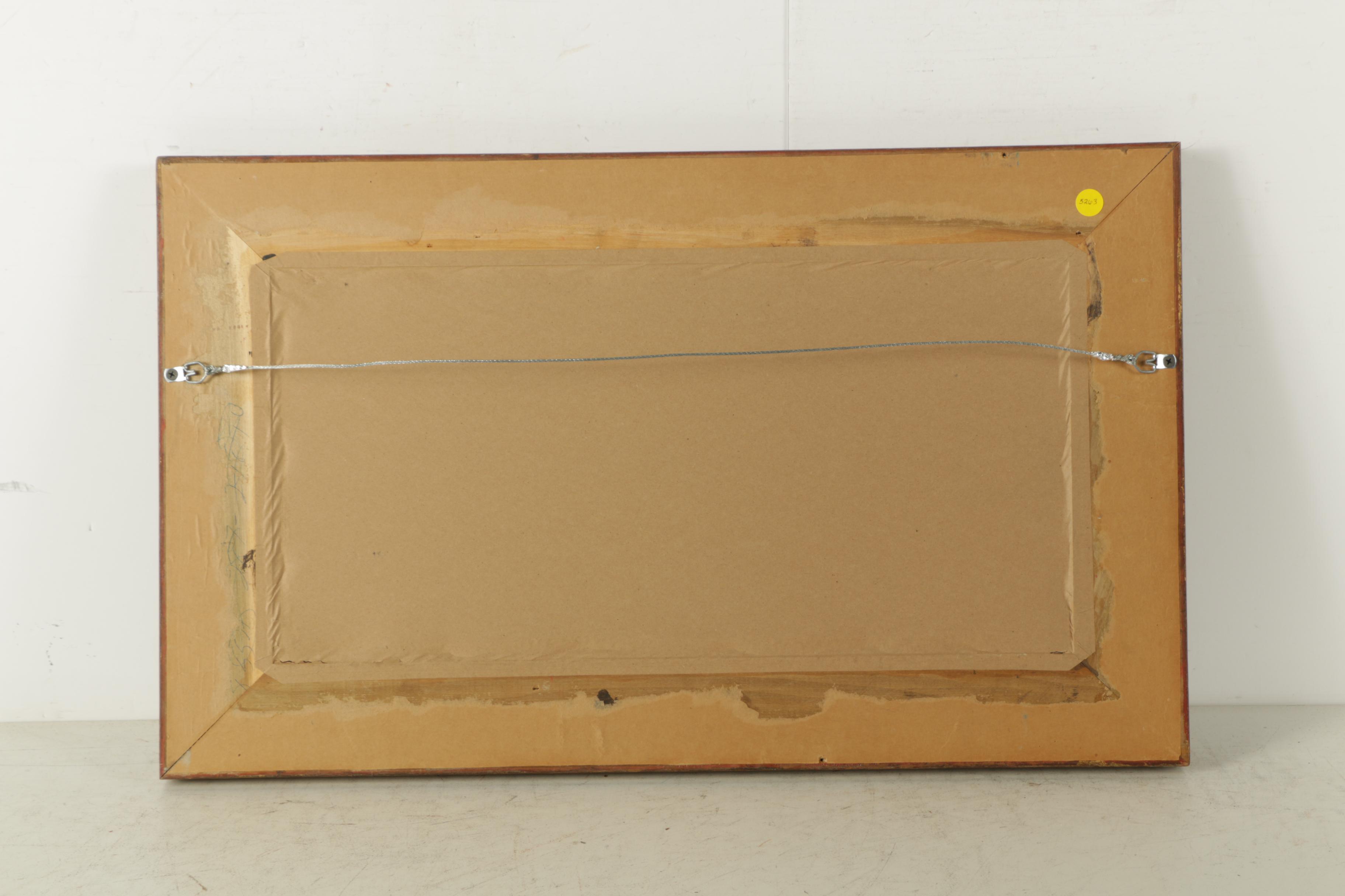 1963 Lois Davis Mixed Media Drawing of Nude Woman