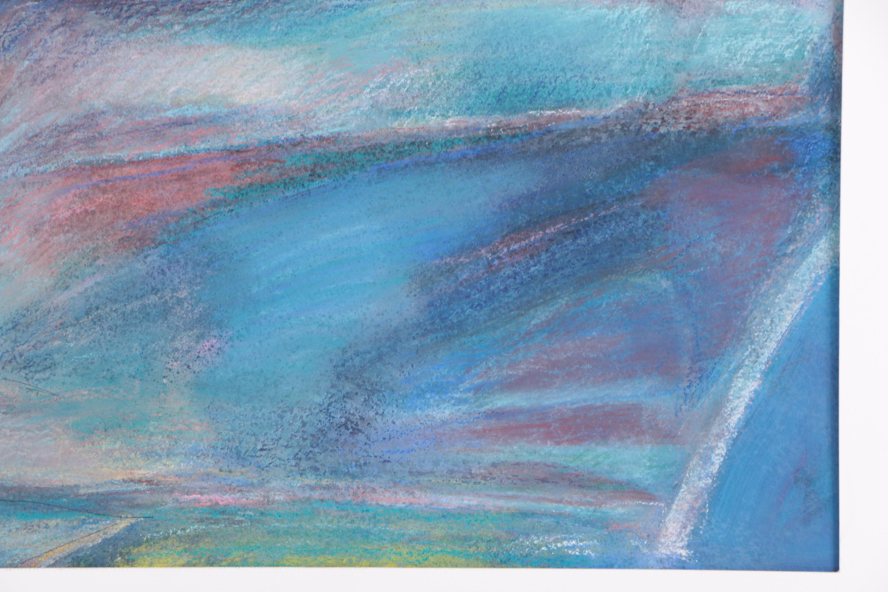 Jane Parker Pastel and Watercolor Drawing "Flood Watch"