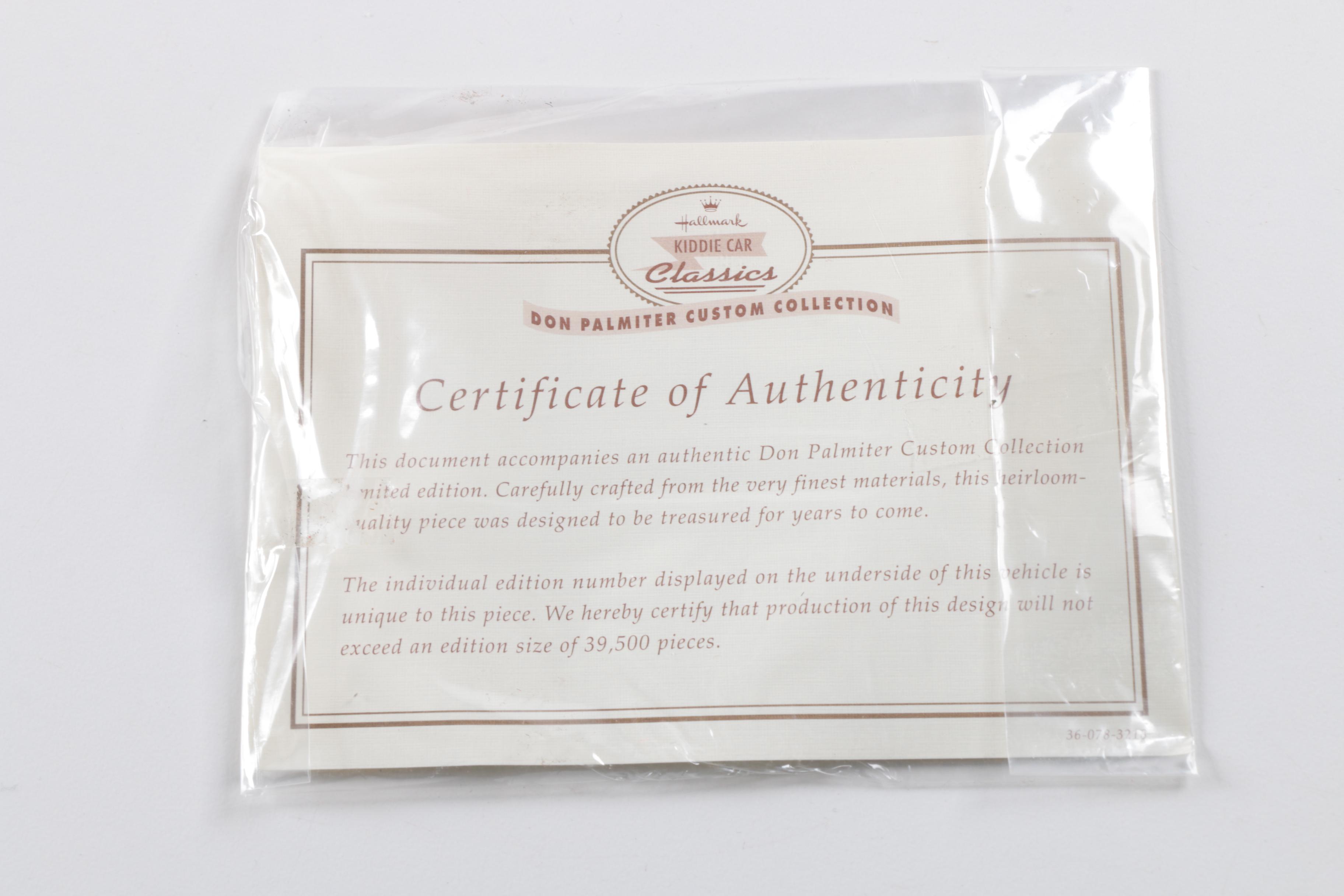 Hallmark Kiddie Cars and Framed Coloring Book Cover