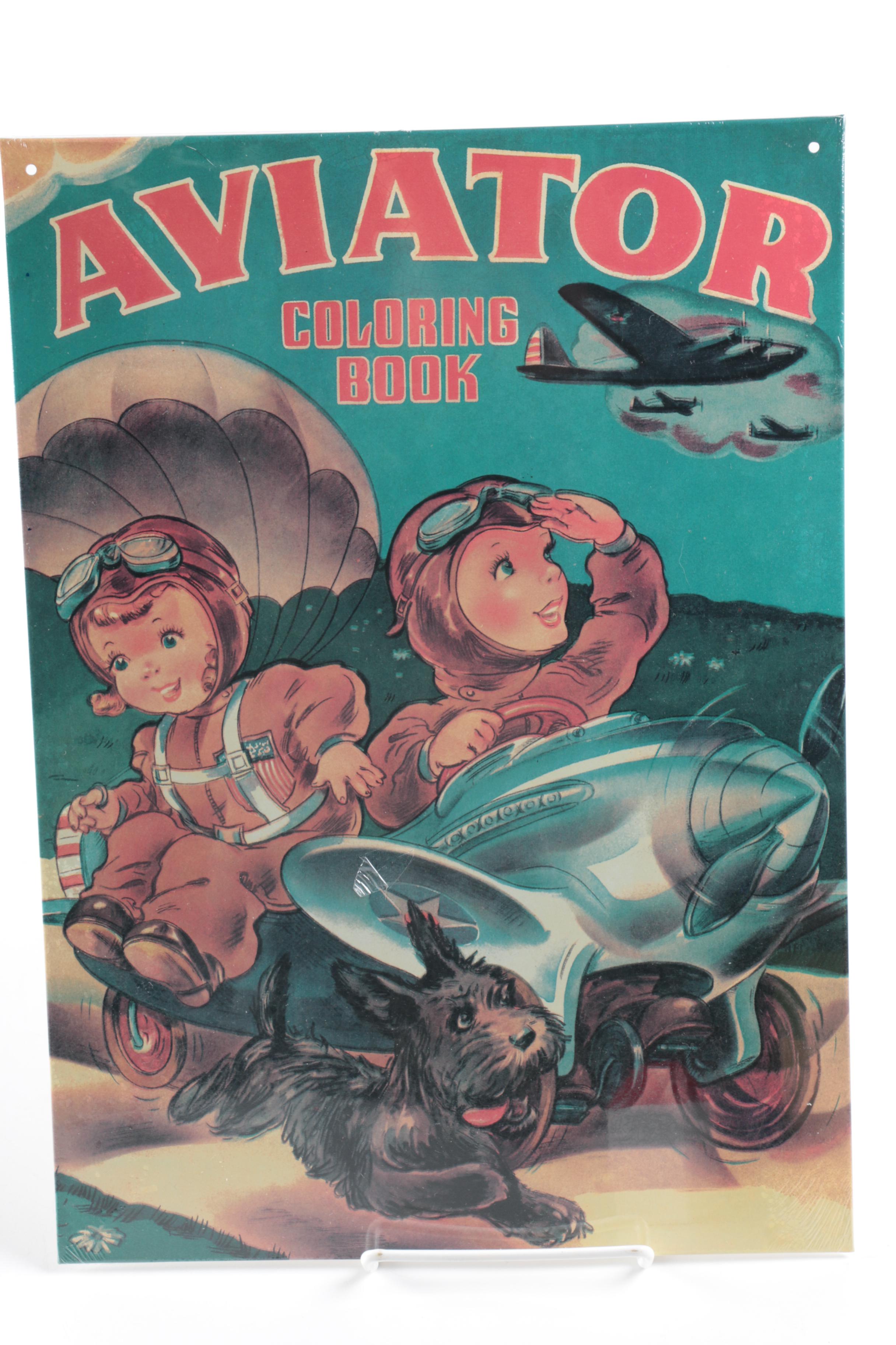 Hallmark Kiddie Cars and Framed Coloring Book Cover