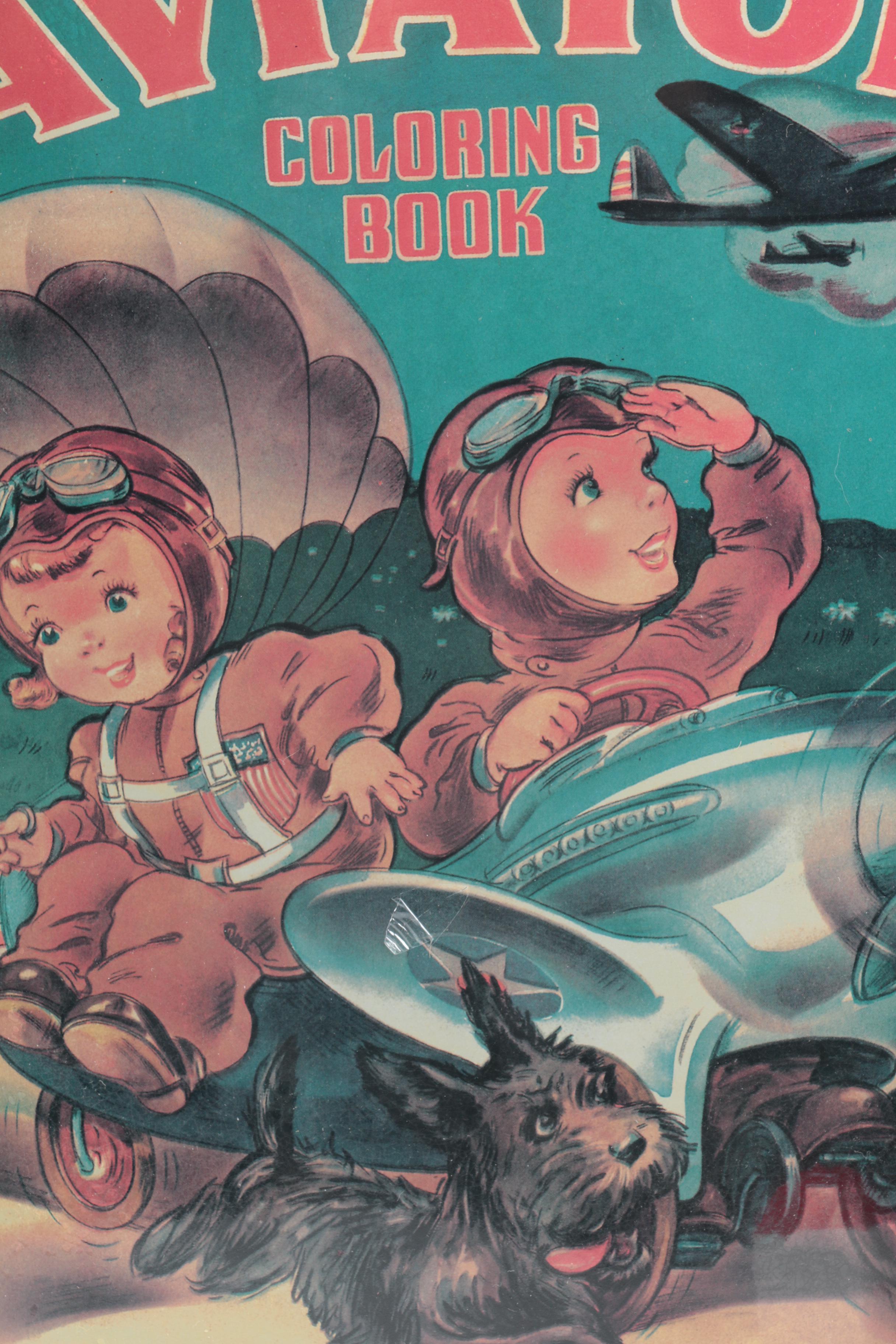 Hallmark Kiddie Cars and Framed Coloring Book Cover