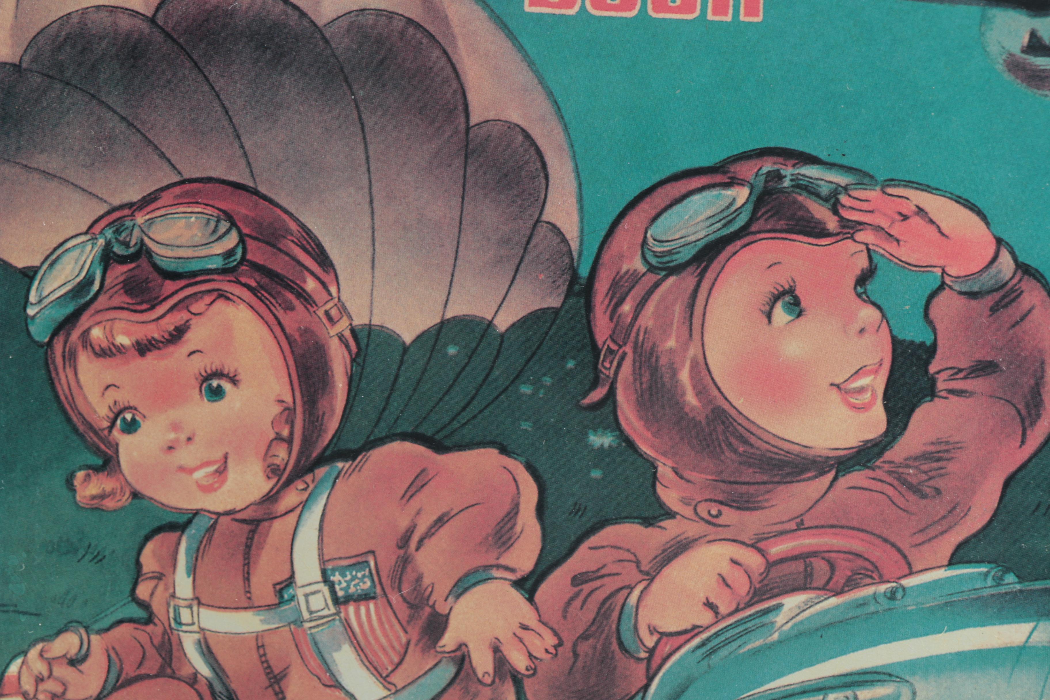 Hallmark Kiddie Cars and Framed Coloring Book Cover