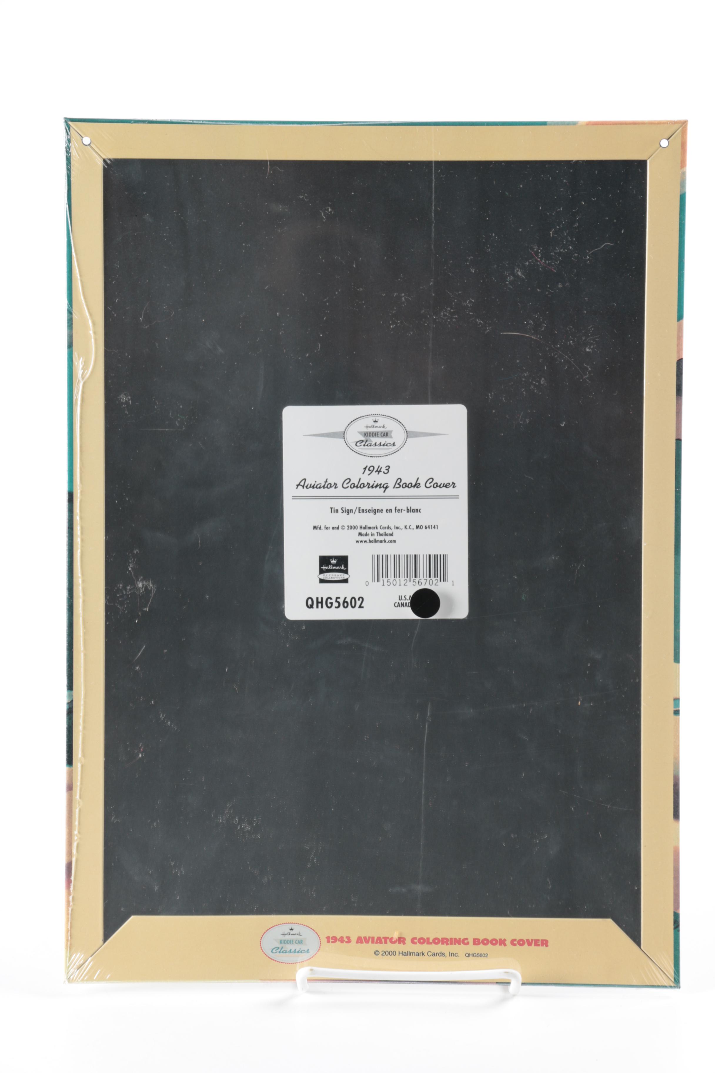 Hallmark Kiddie Cars and Framed Coloring Book Cover