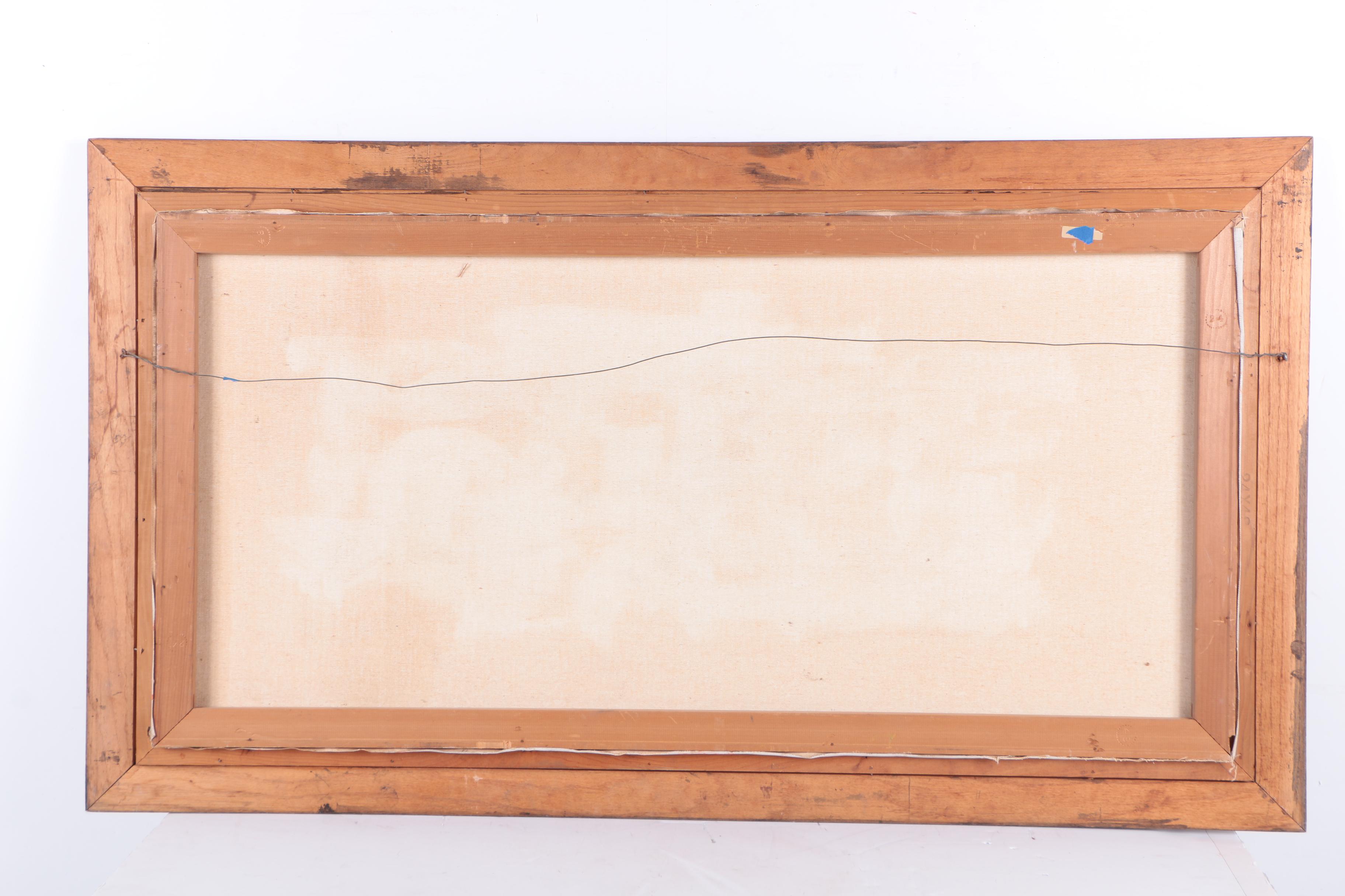 Farrington Oil Painting on Canvas of Prehistoric Scene