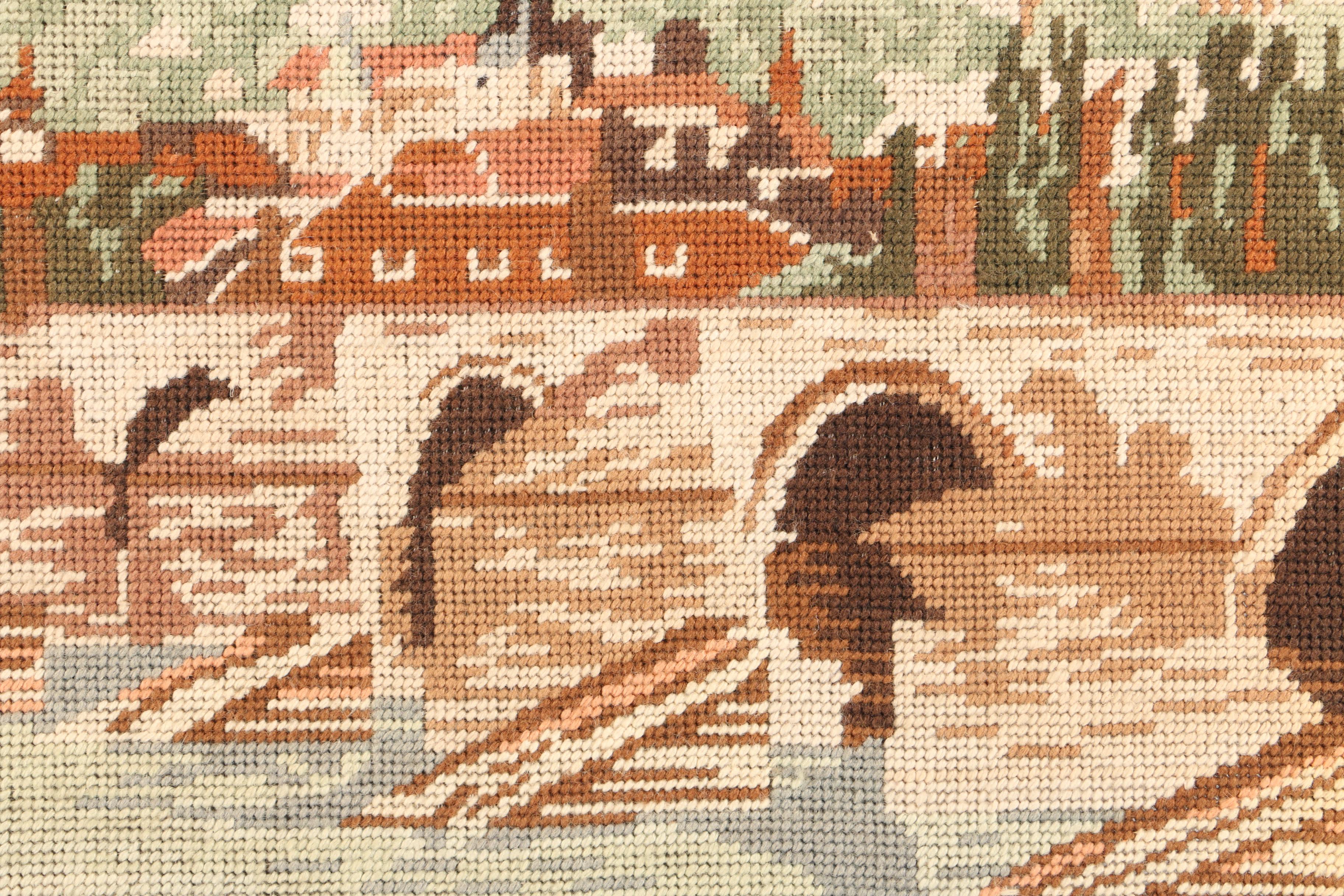 Framed Needlepoint of Czech Republic's Historic Charles Bridge
