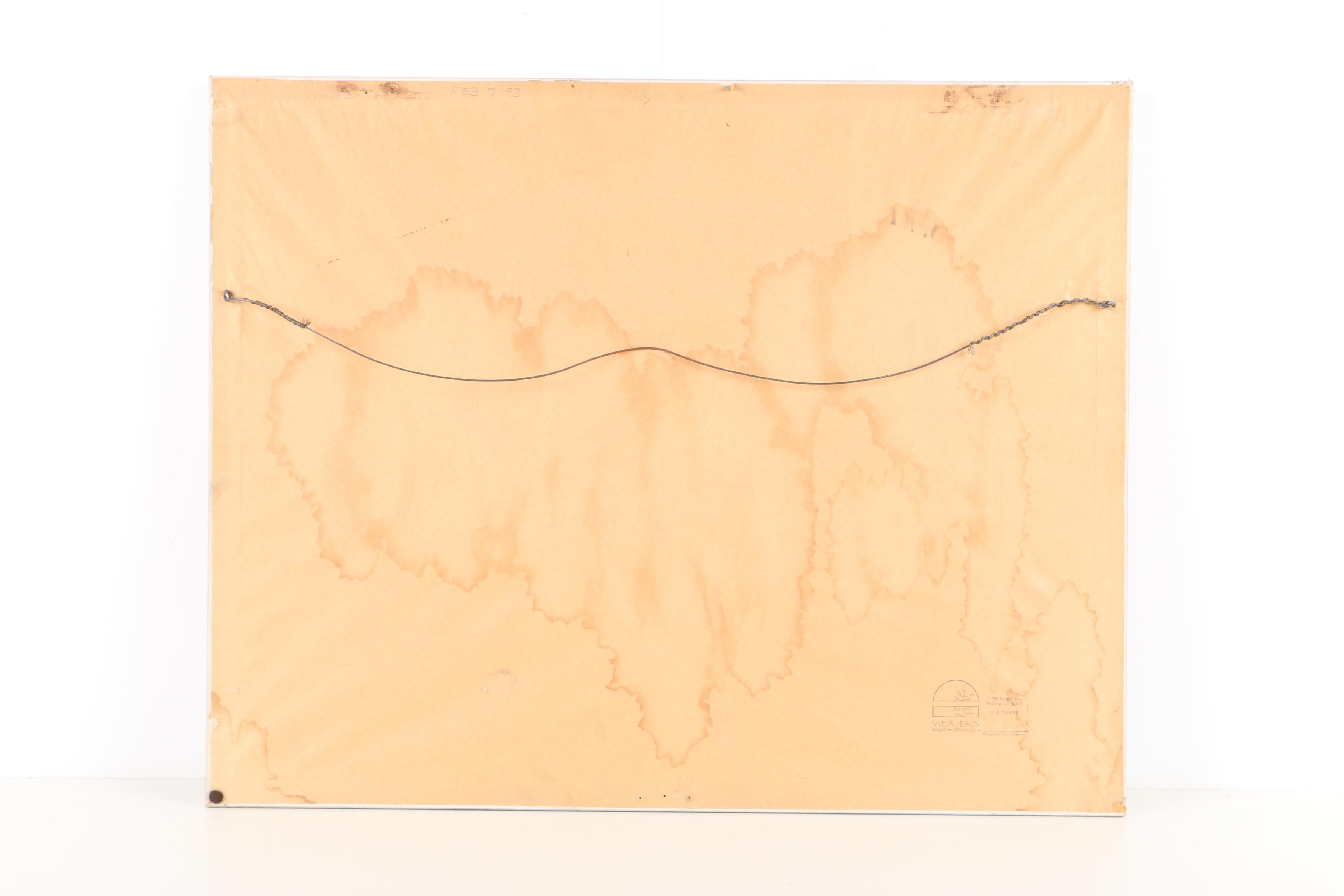 Tricia Kinney Signed Watercolor Painting on Paper