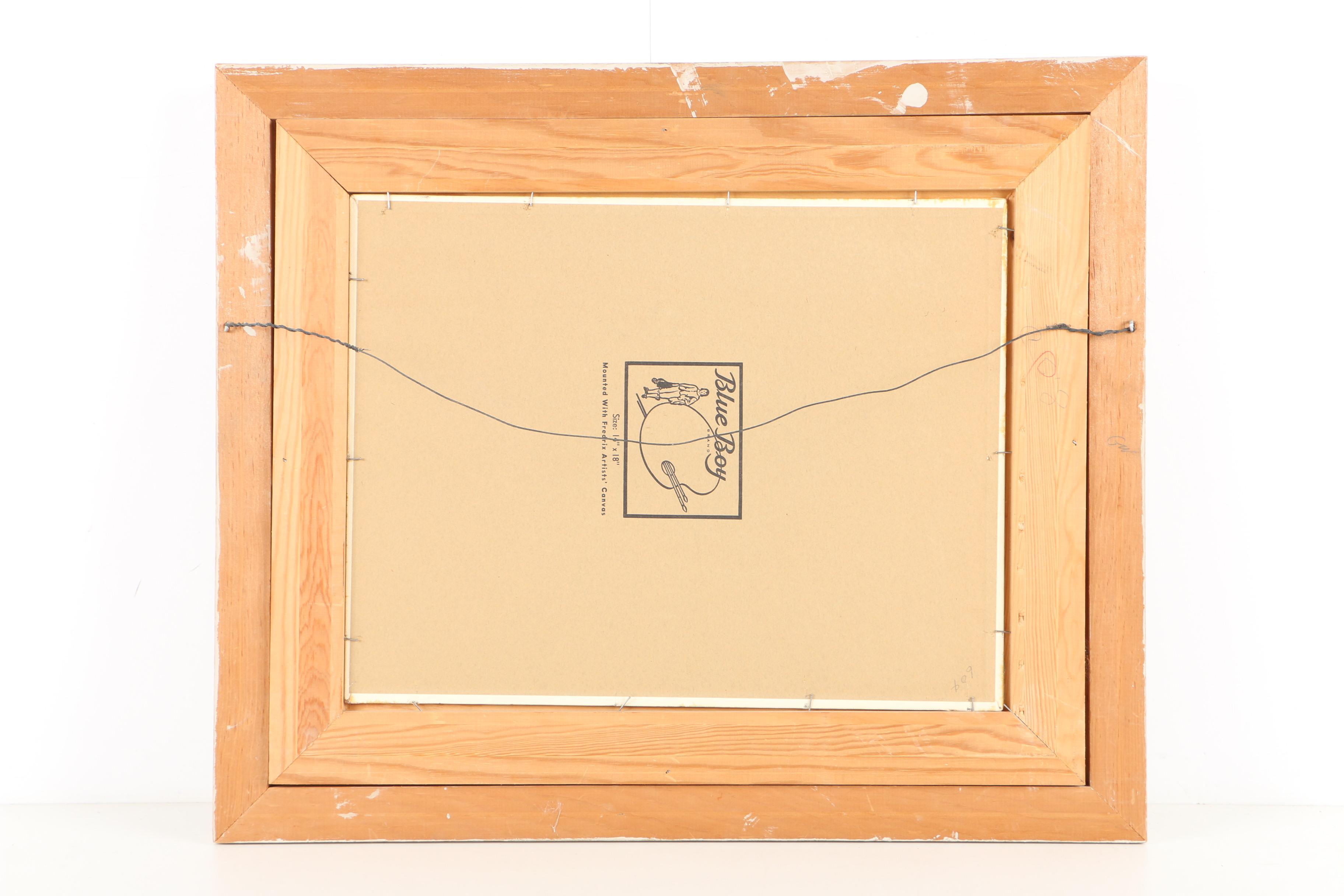 Staroba Oil Painting of a Mountain Landscape