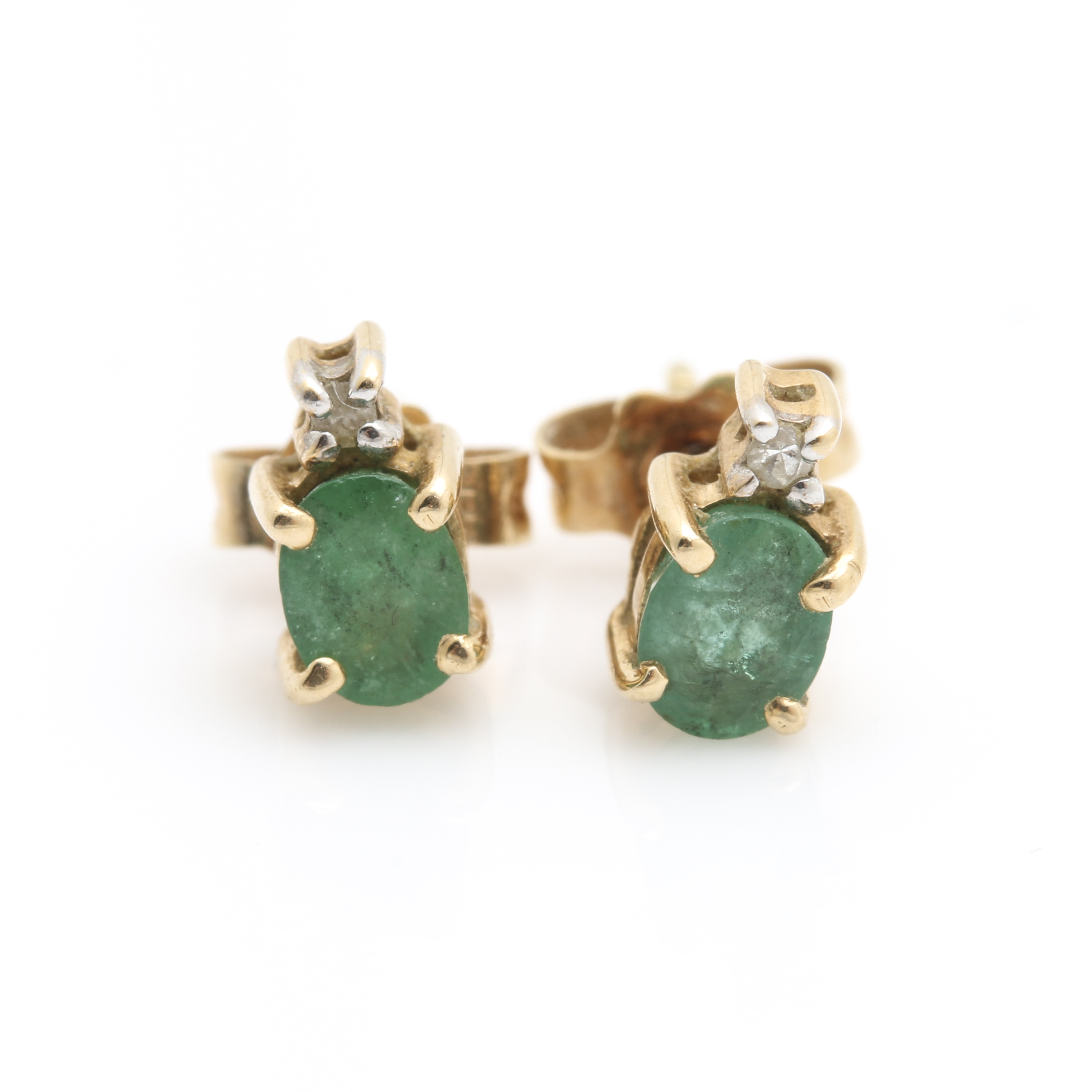 14K Yellow Gold Diamond and Gemstone Earring Selection