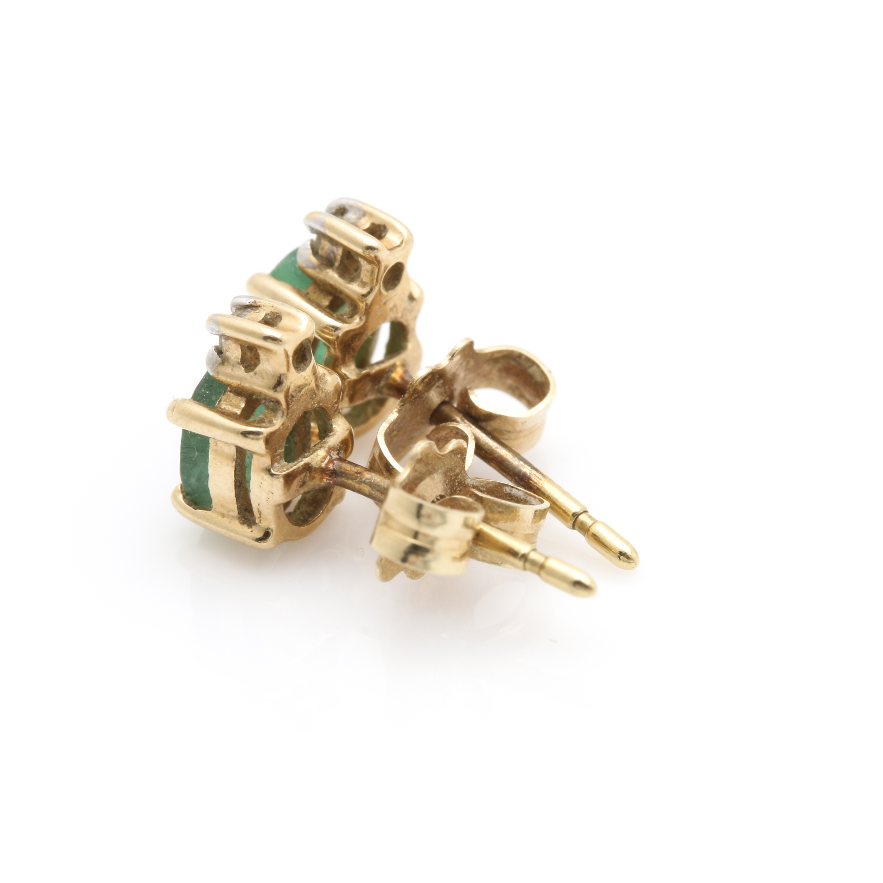 14K Yellow Gold Diamond and Gemstone Earring Selection