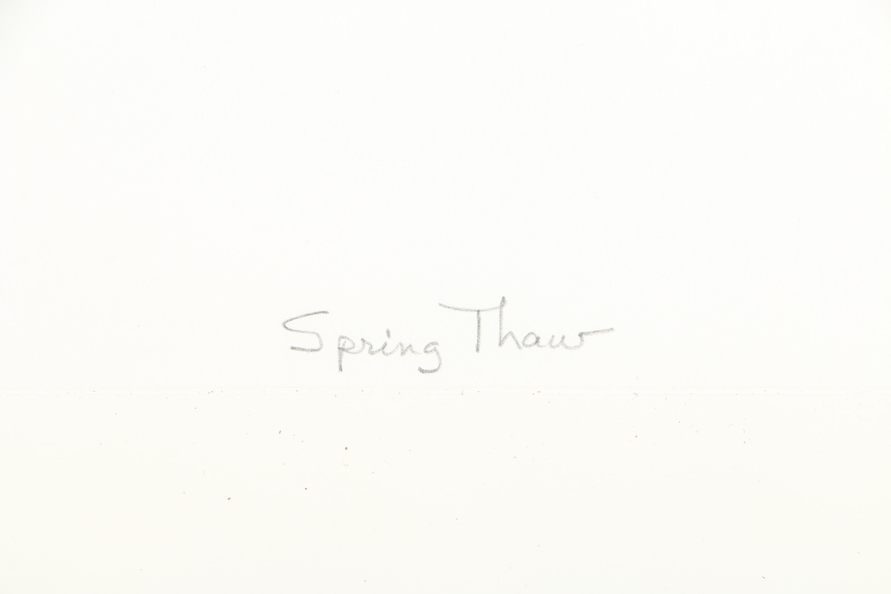 Beverly Cassell Limited Edition Serigraph on Paper "Spring Thaw"