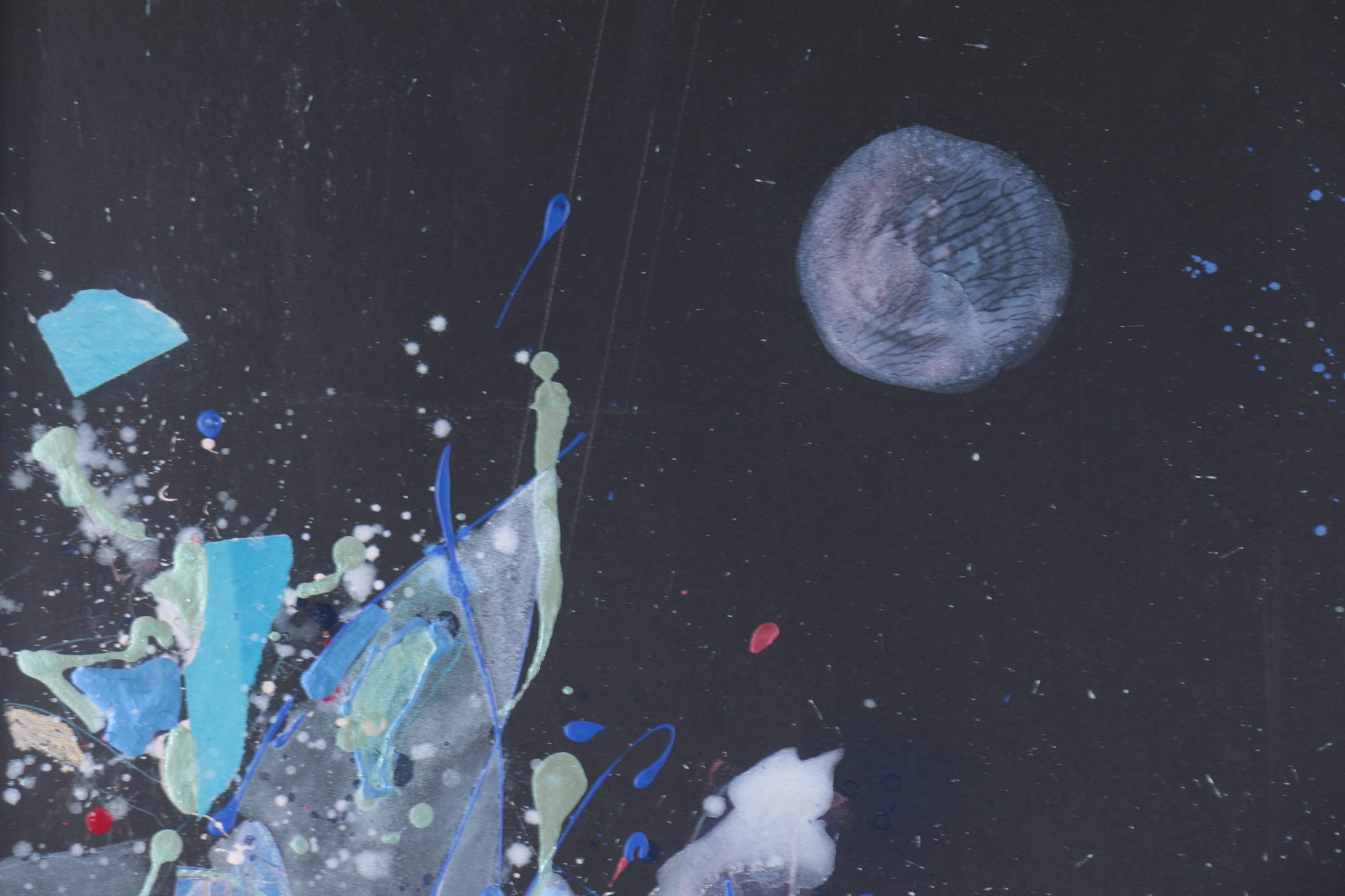 Desy Safán-Gerard Mixed Media Collage "Crescendo"