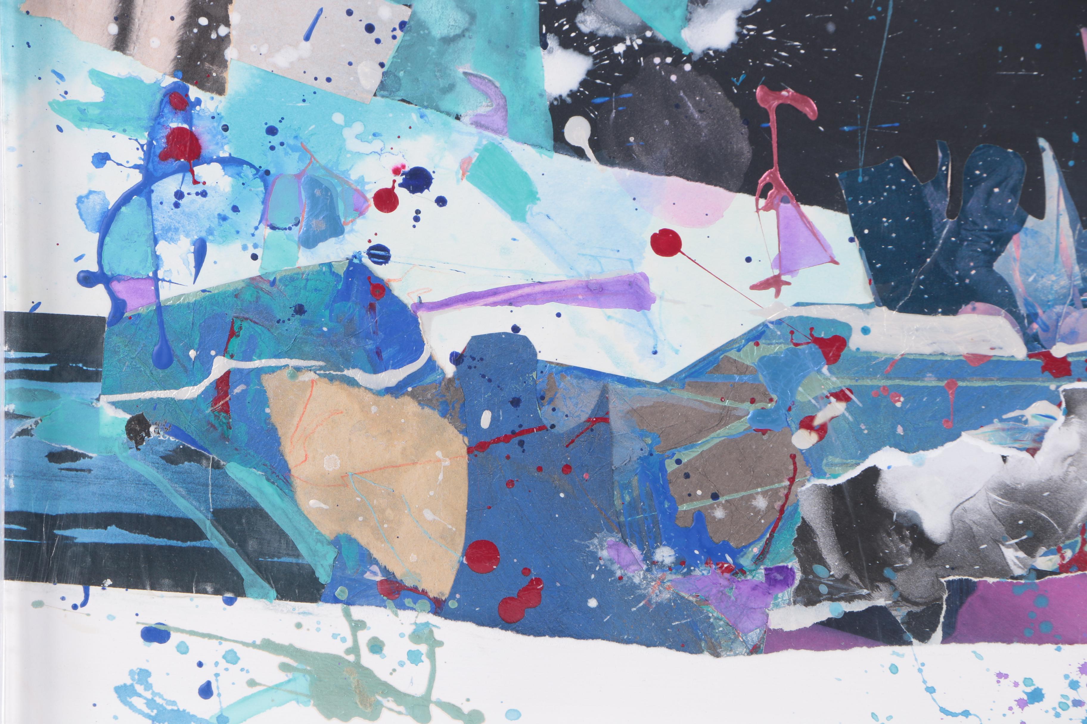 Desy Safan-Gerard Mixed Media Collage on Paper "Crescendo"