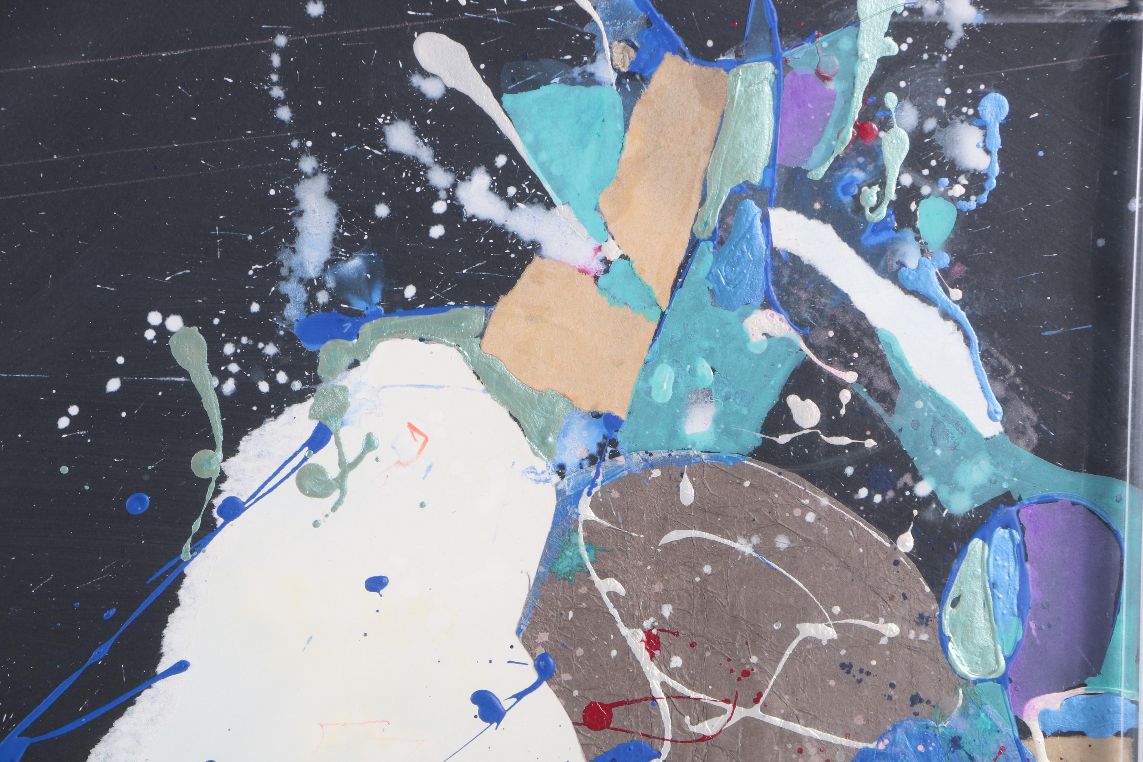 Desy Safan-Gerard Mixed Media Collage on Paper "Crescendo"