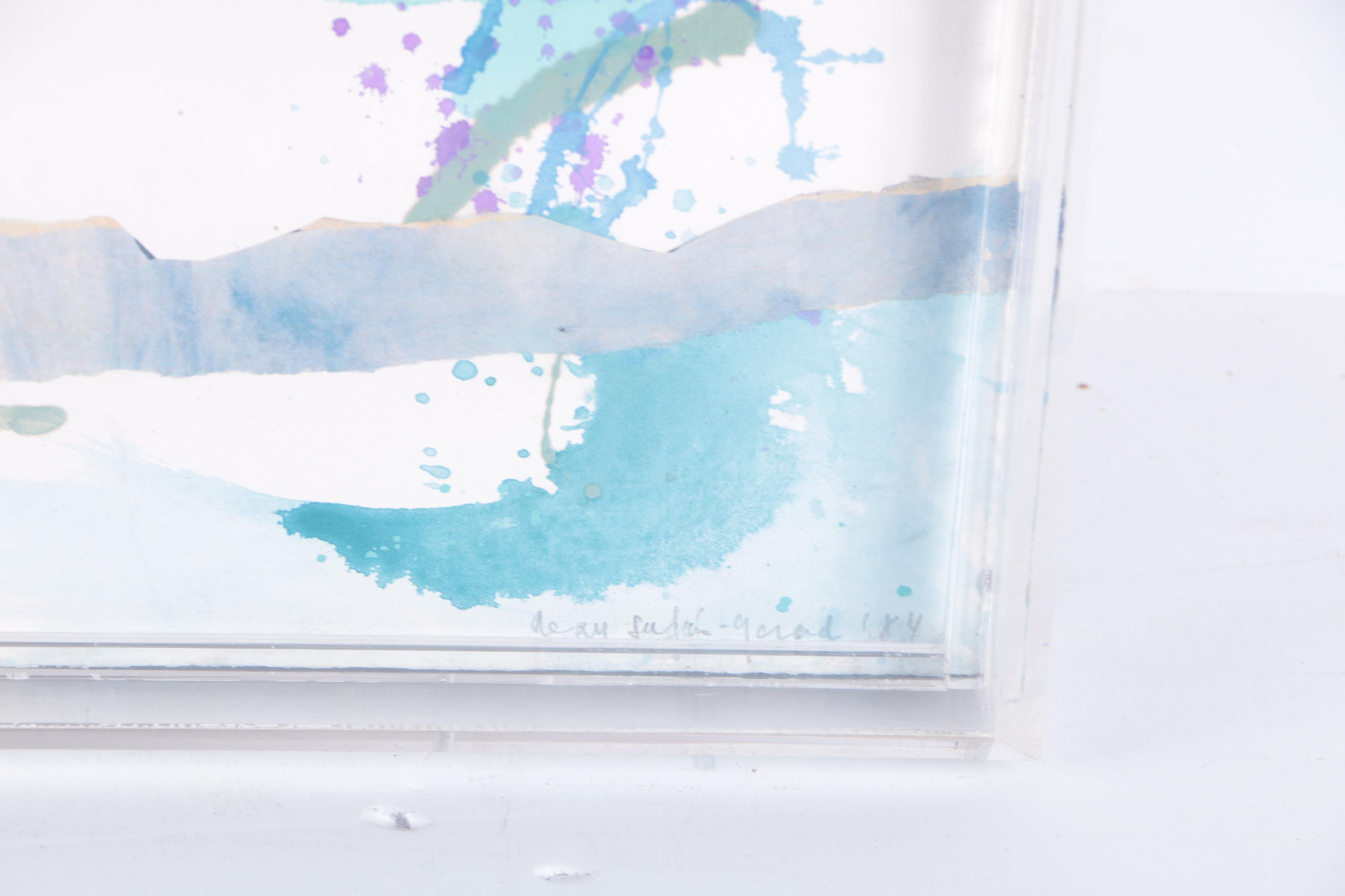 Desy Safan-Gerard Mixed Media Collage on Paper "Crescendo"