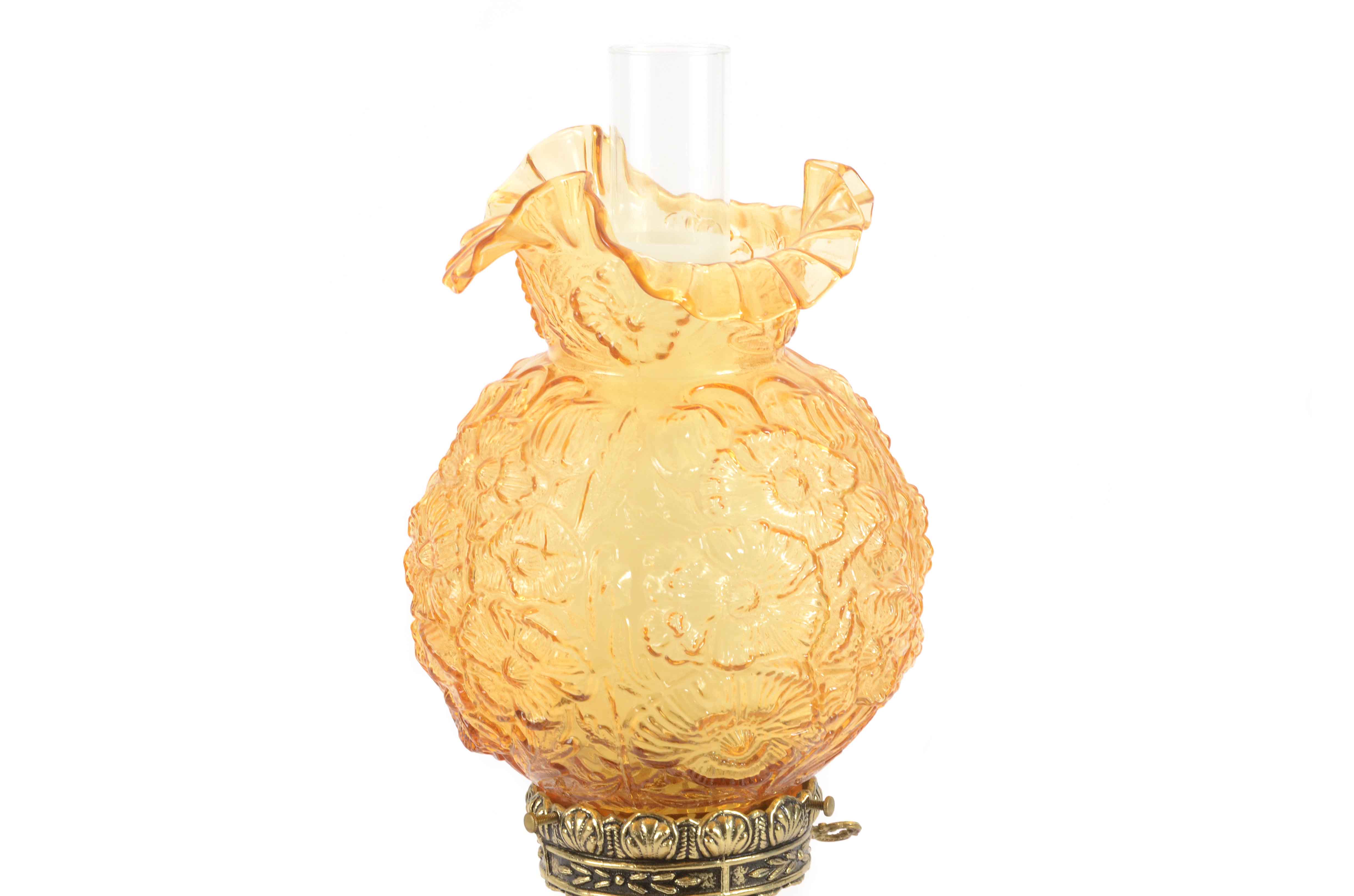 Vintage Parlor Lamp by Loevsky & Loevsky White Metal Castings