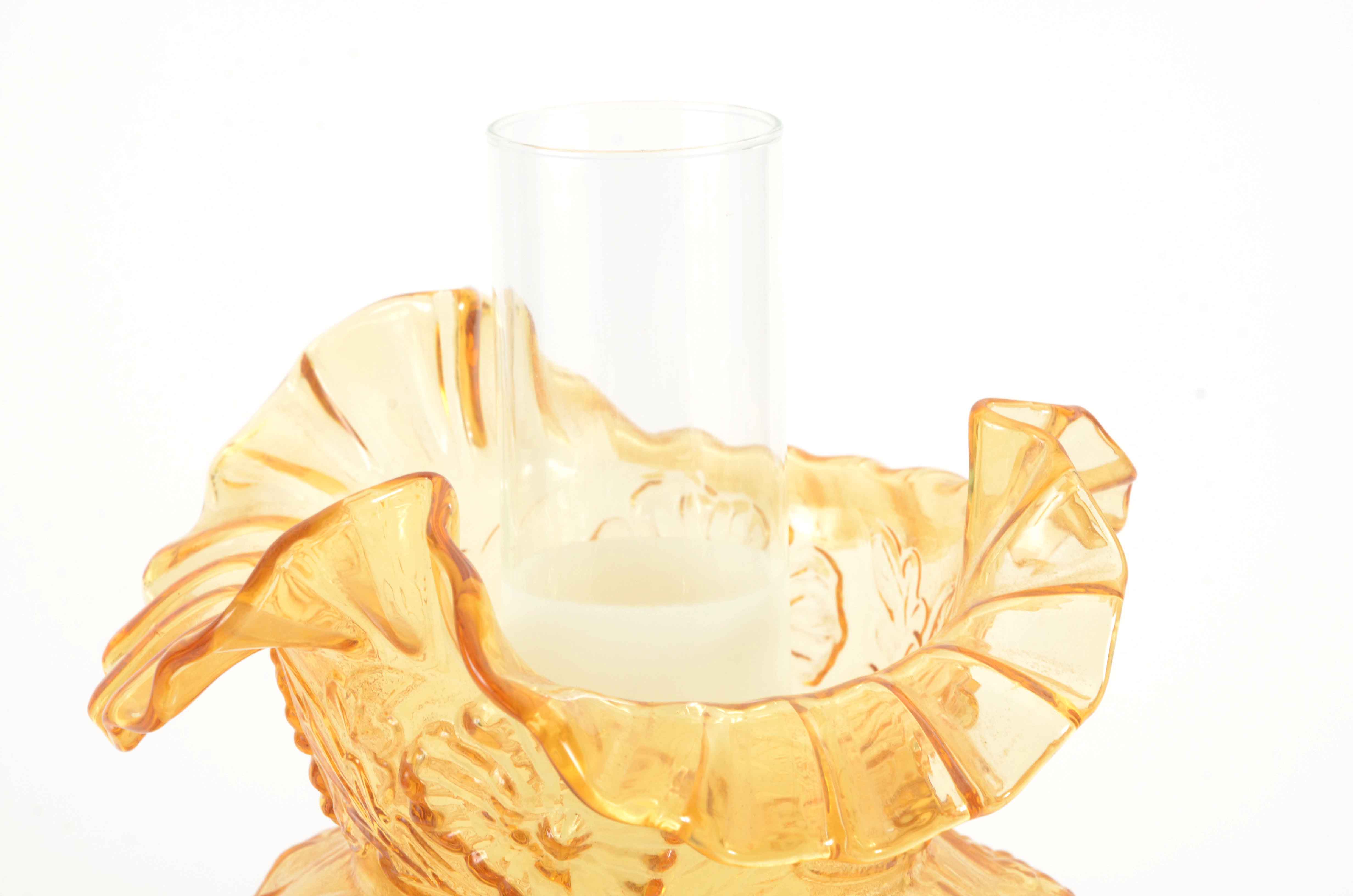 Vintage Parlor Lamp by Loevsky & Loevsky White Metal Castings