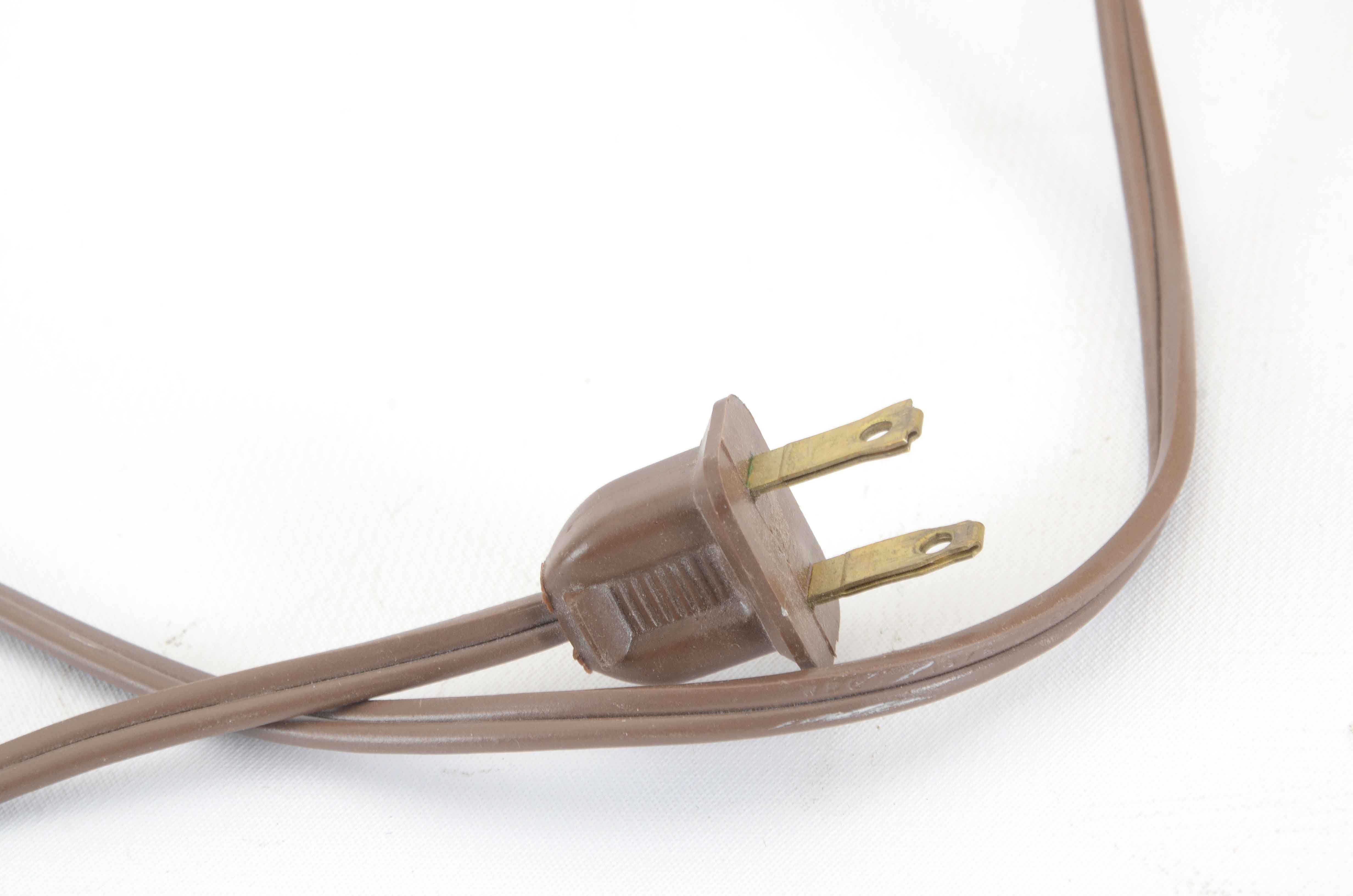 Vintage Parlor Lamp by Loevsky & Loevsky White Metal Castings