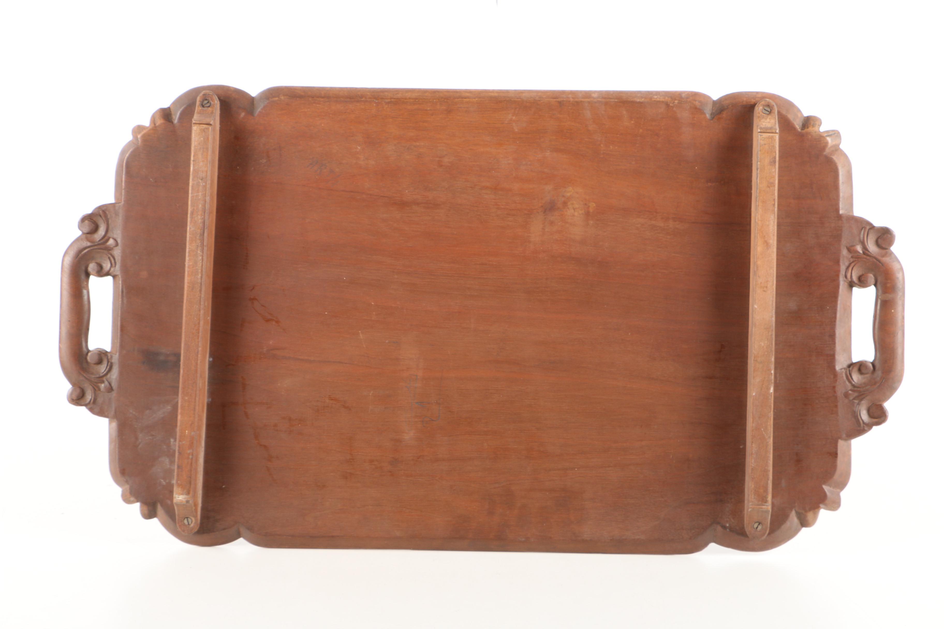 Hand-Carved Wooden Tray