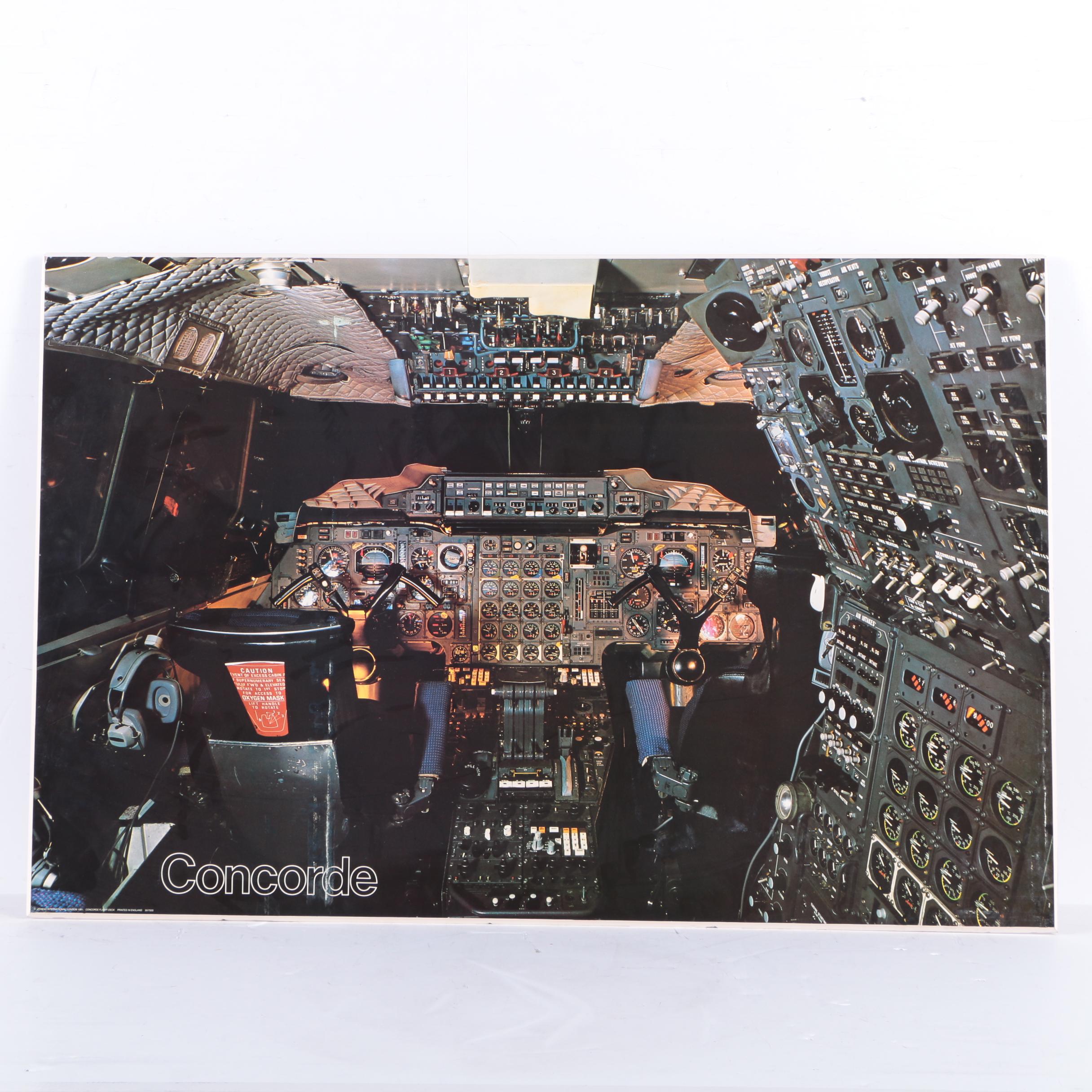 1981 Offset Lithograph Print "Concorde"
