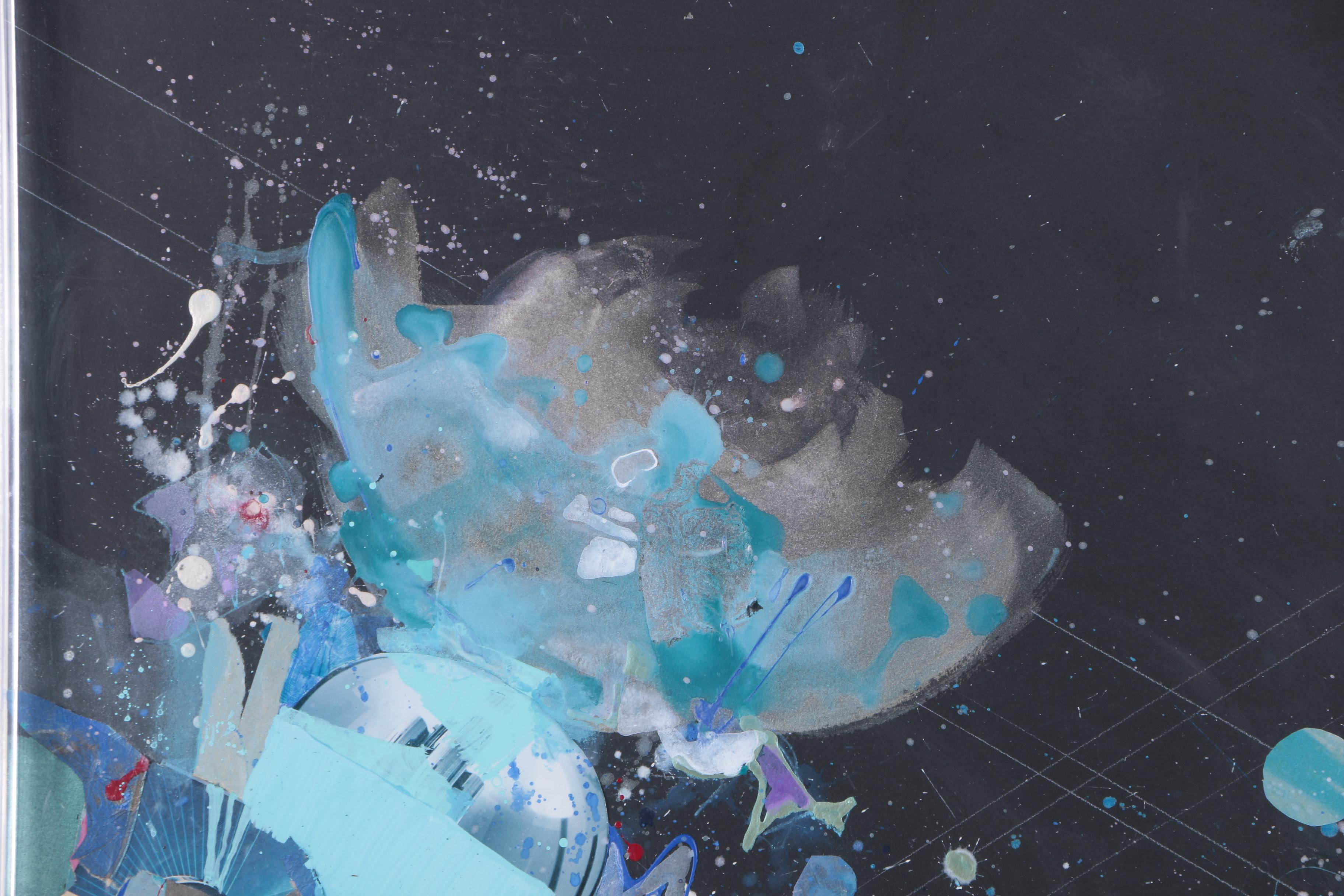 Desy Safan-Gerard Mixed Media Collage on Paper "Crescendo"