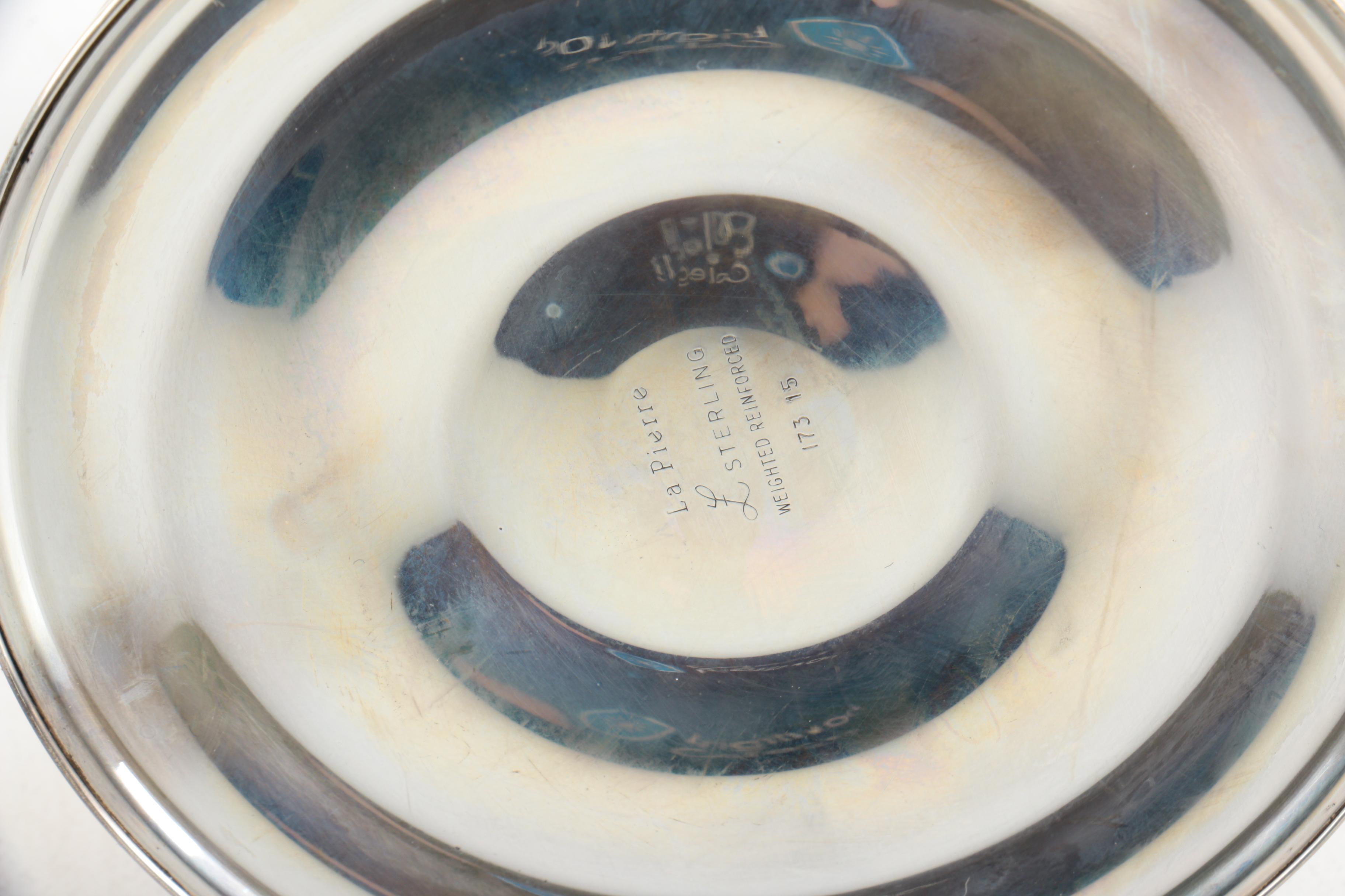 Vintage La Pierre Mfg. Co. Weighted Sterling Candleholders