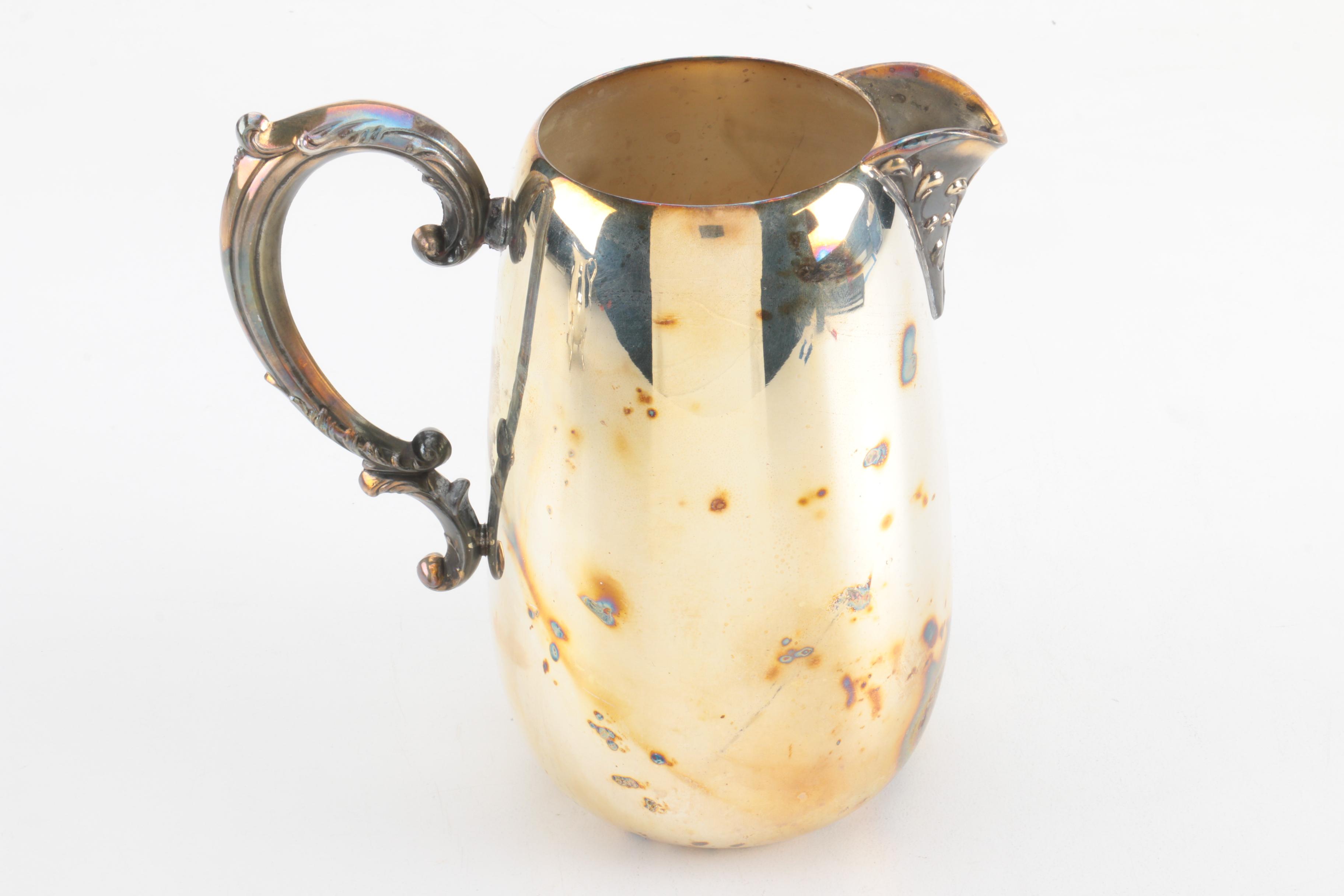 Wm Rogers Mfg. Co. and Other Silver-Plated Water Pitchers