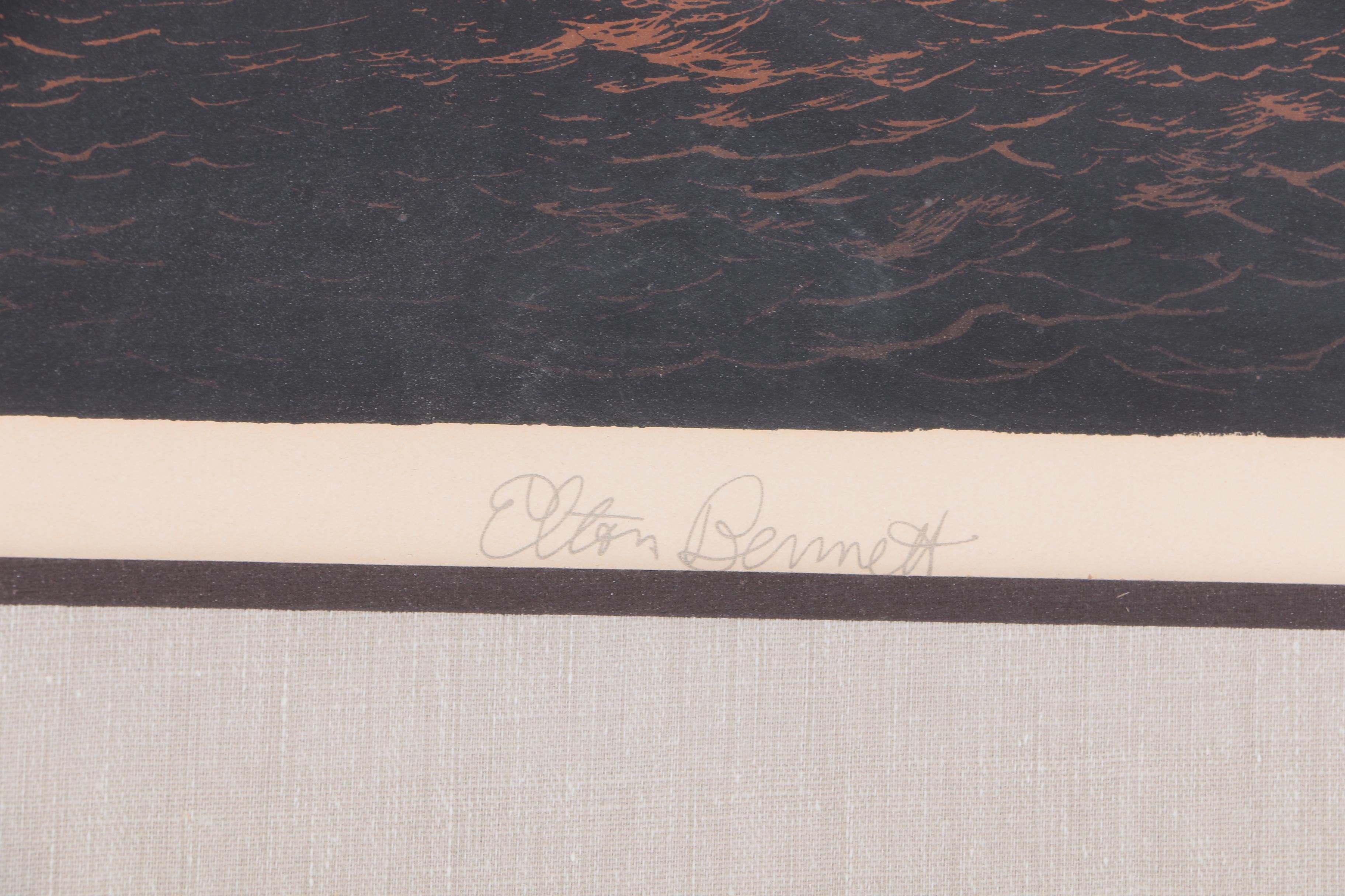 Elton Bennett Serigraph on Paper "Down to the Sea"