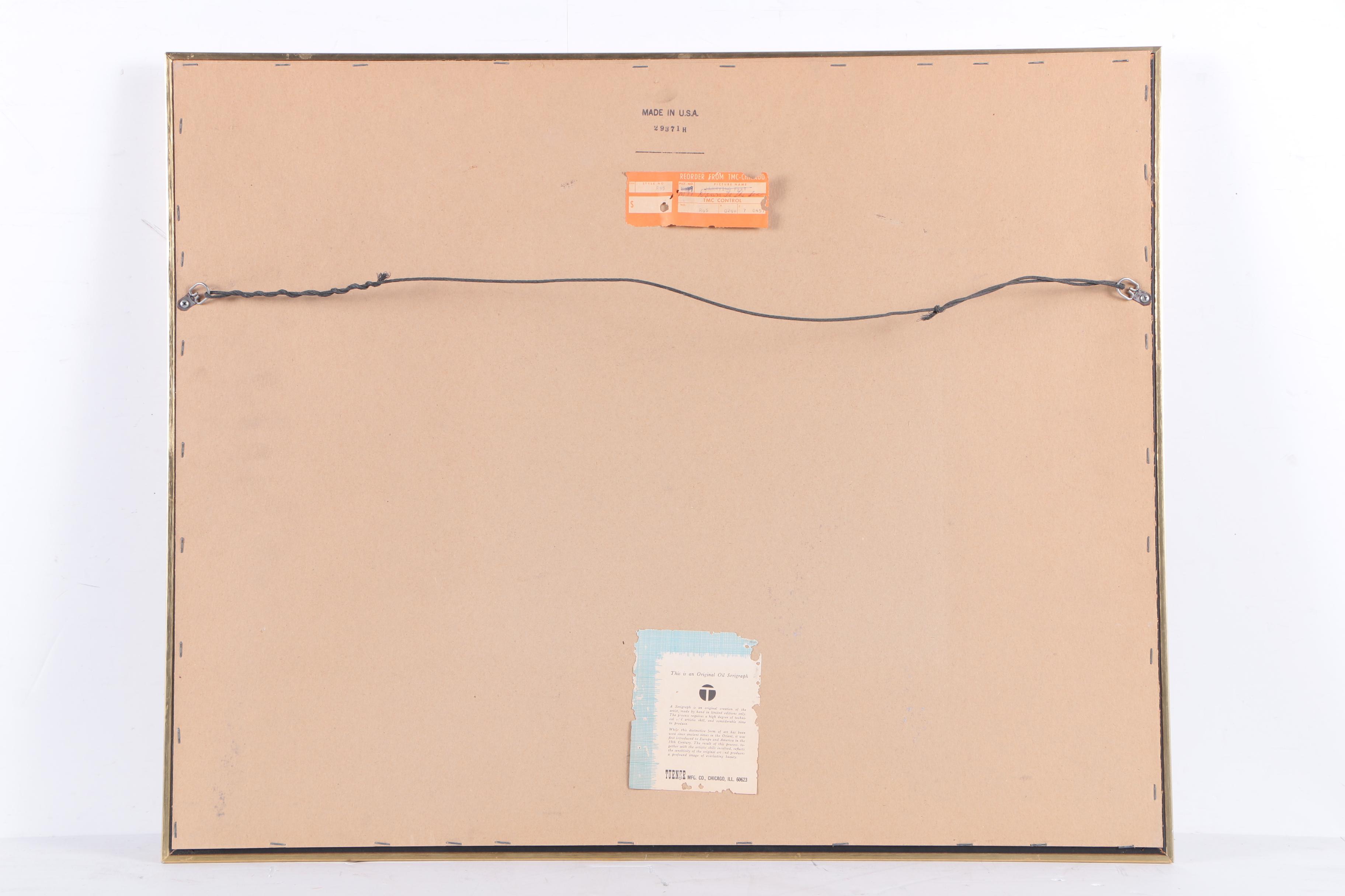 Elton Bennett Serigraph on Paper "Down to the Sea"