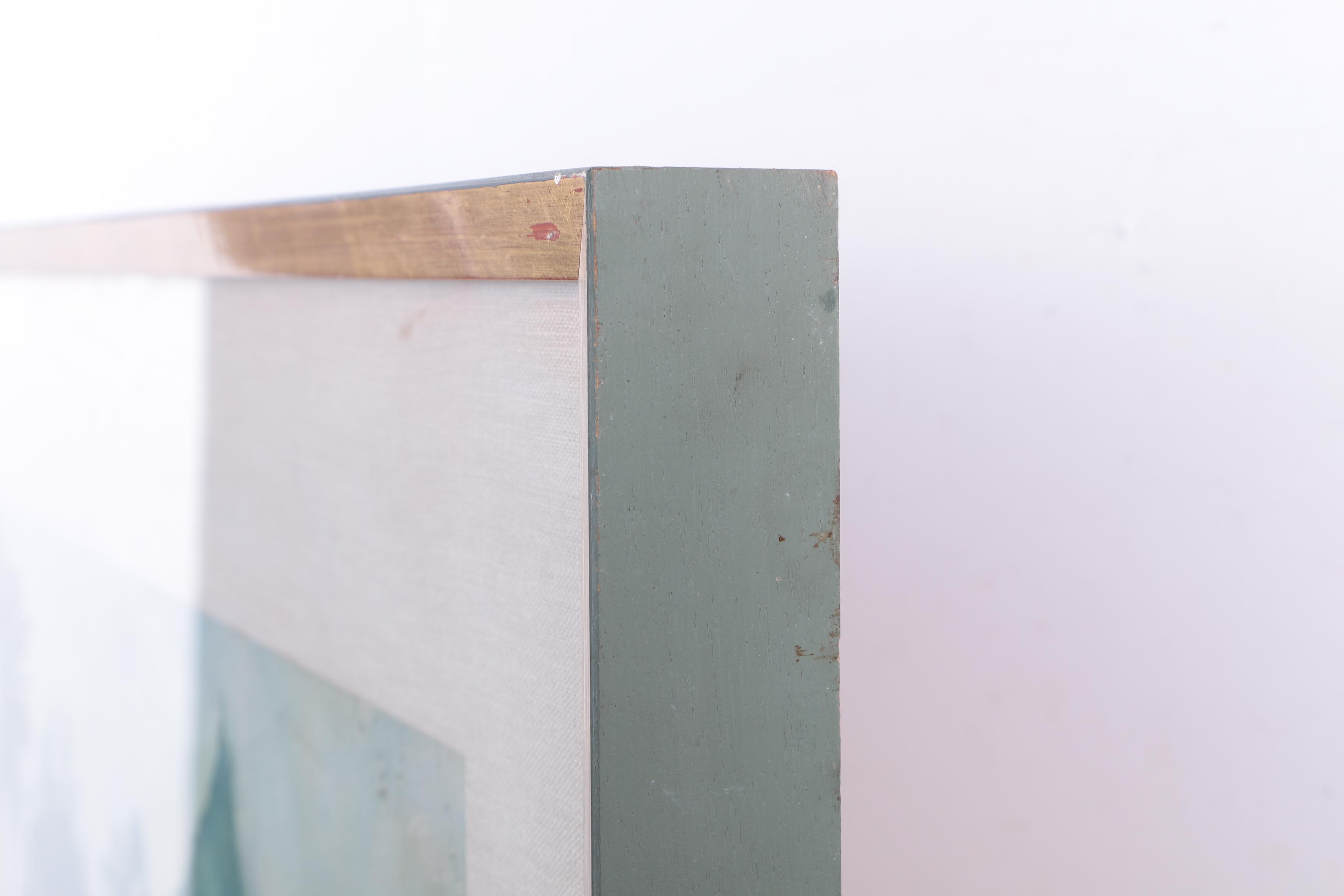 Robert H. Meltzer Watercolor Painting on Paper of a Tropical Landscape