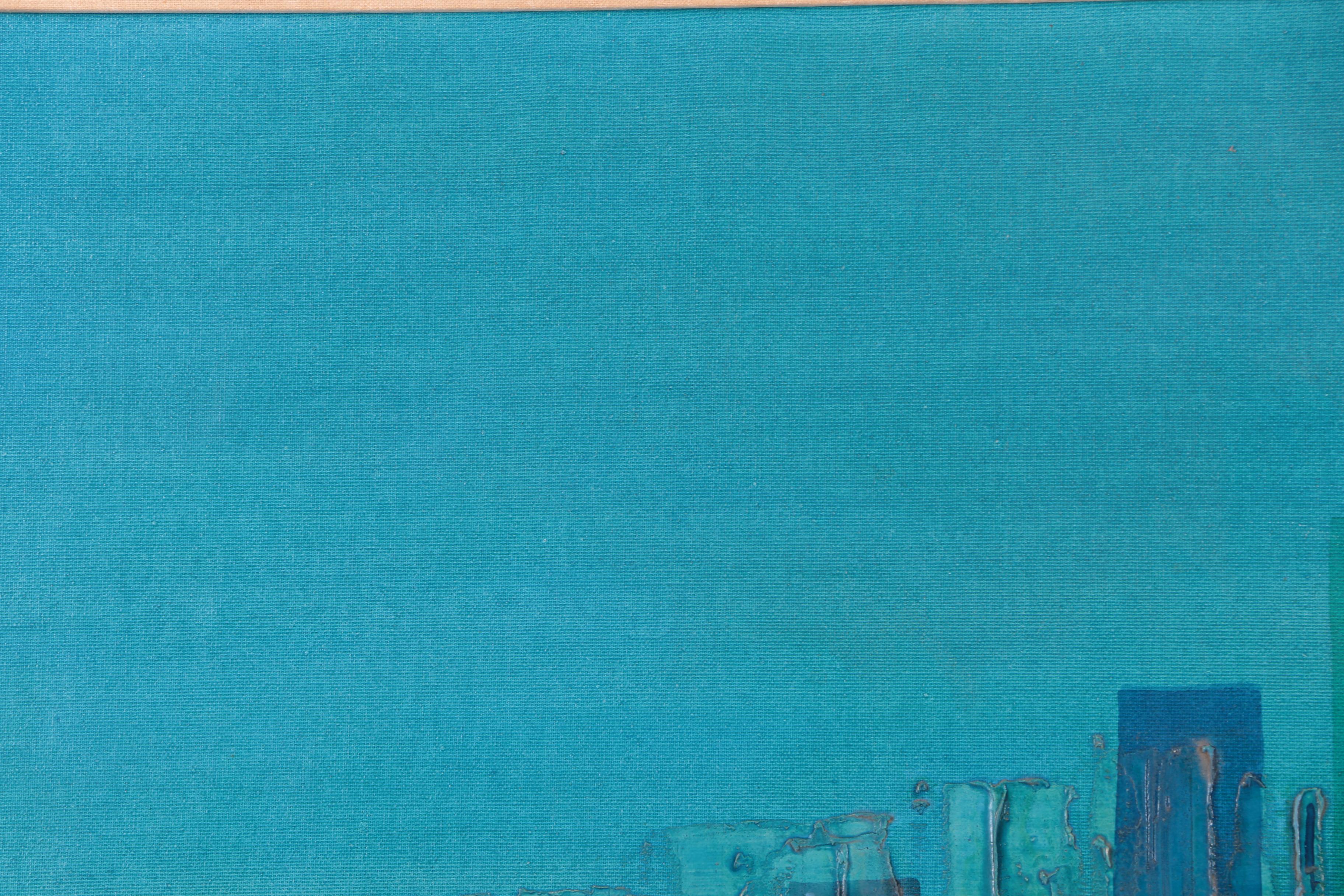 Farrington Oil Painting on Canvas of a City Skyline