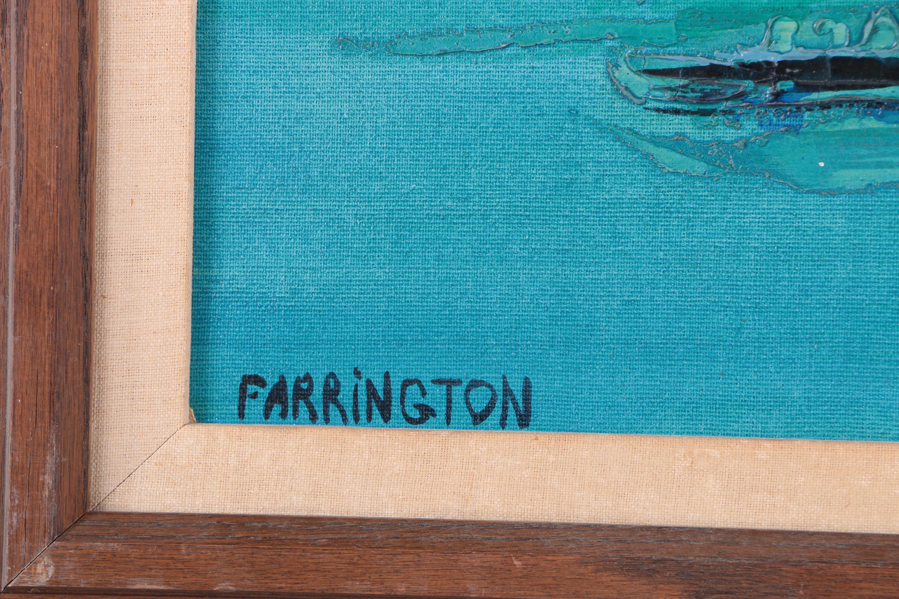 Farrington Oil Painting on Canvas of a City Skyline