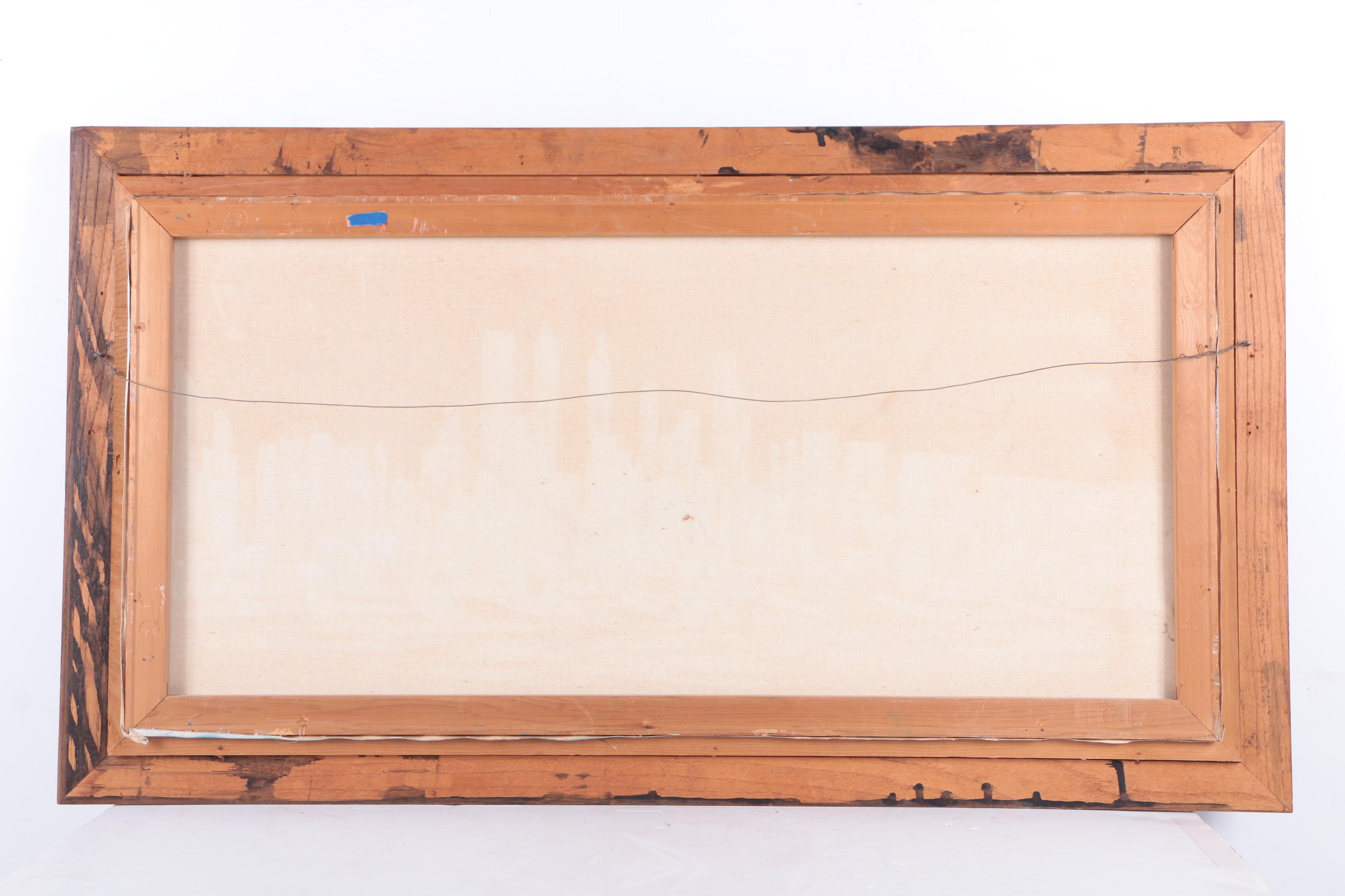 Farrington Oil Painting on Canvas of a City Skyline