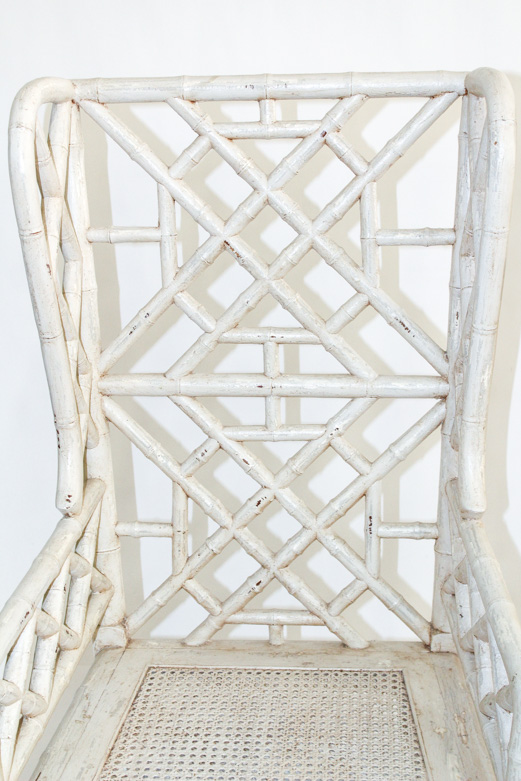 Vintage Bamboo Wingback Chairs by Guildmaster