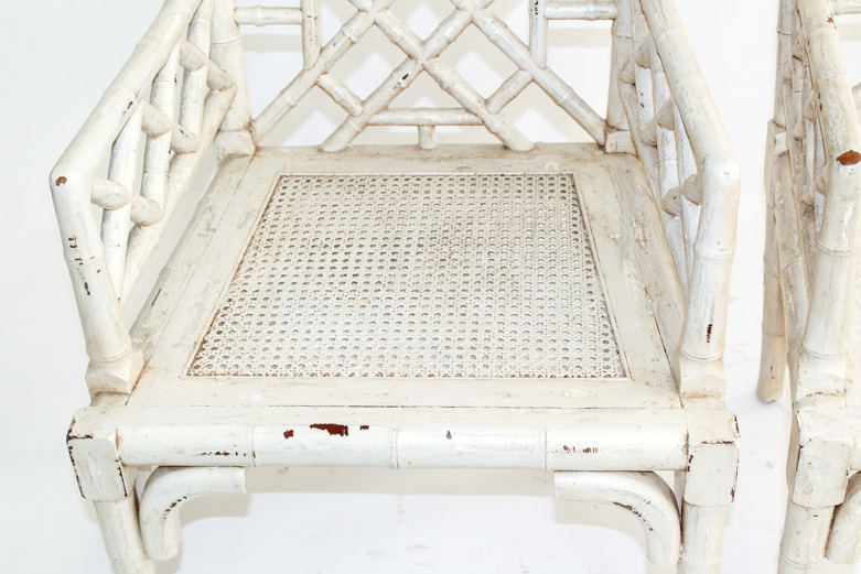 Vintage Bamboo Wingback Chairs by Guildmaster