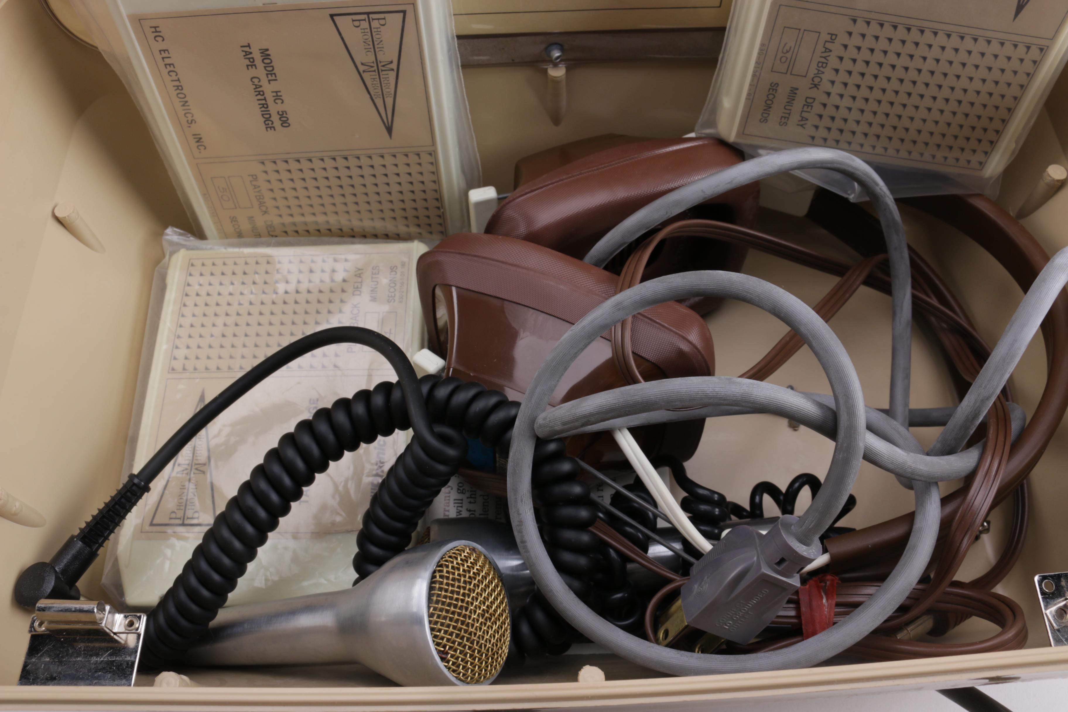 Sony Shortwave Radio And Vintage Phonic Mirror Speech Playback Recorder