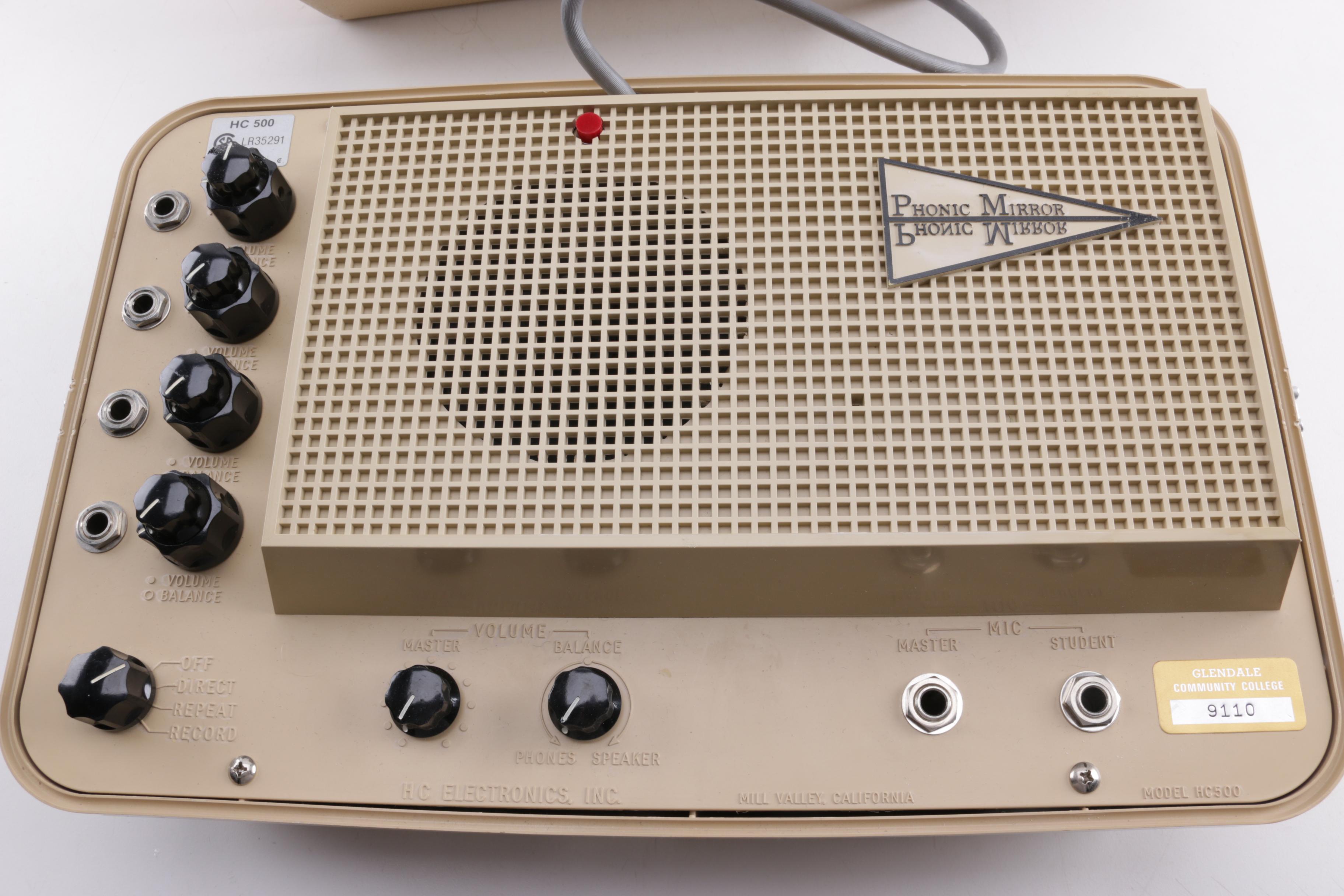 Sony Shortwave Radio And Vintage Phonic Mirror Speech Playback Recorder