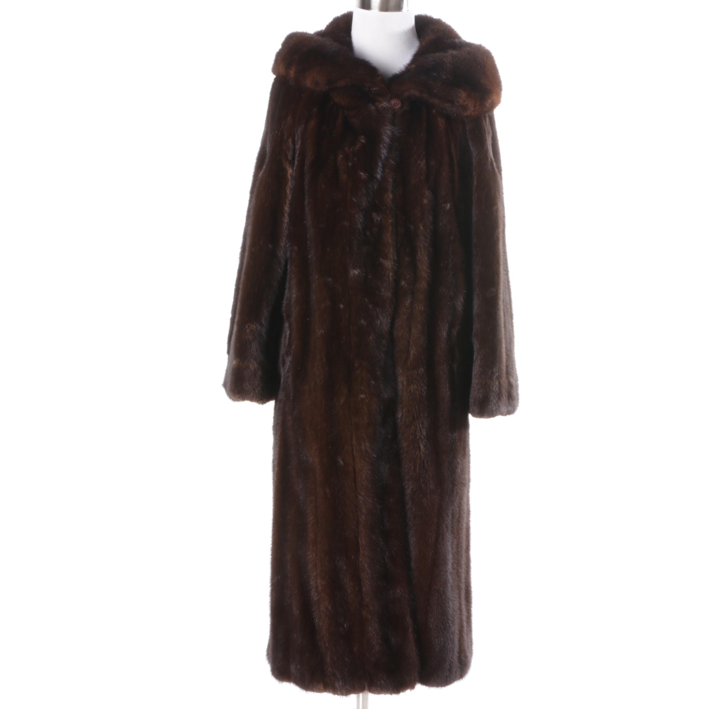 Women's Vintage Peter Duffy Full-Length Mink Fur Coat
