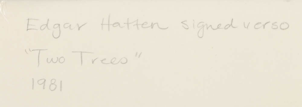 Edgar Hatten Oil Painting "Two Trees"