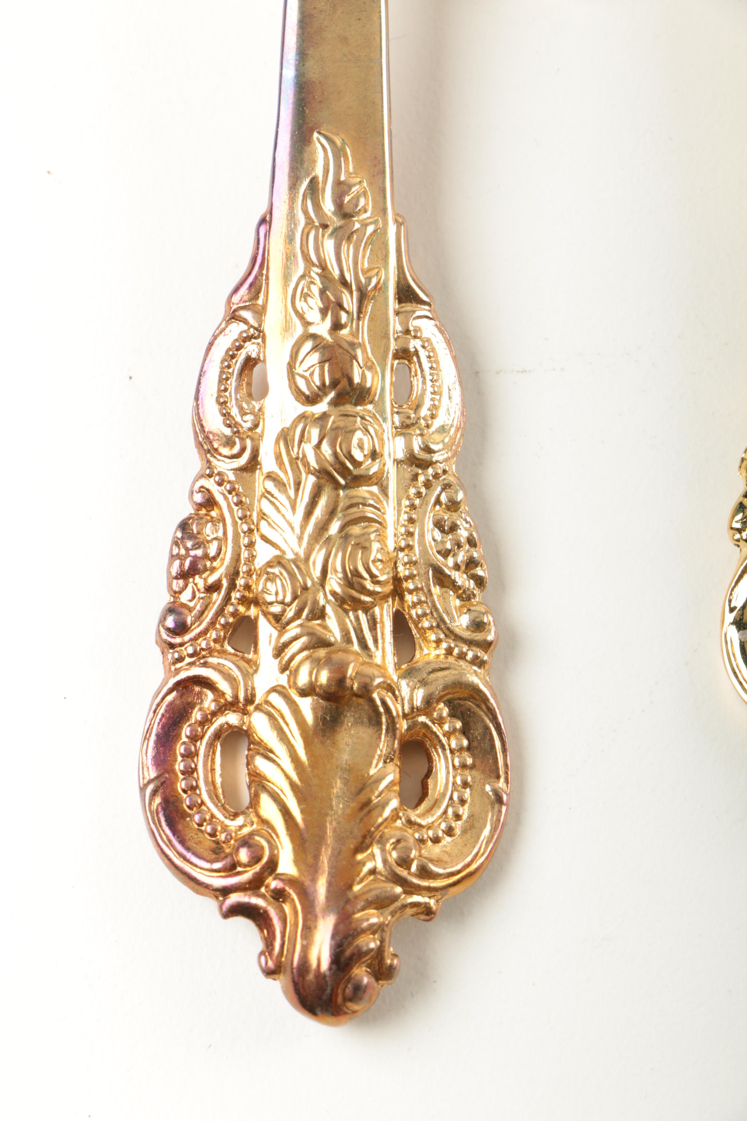 Godinger "Baroque" Gold Electroplate Flatware