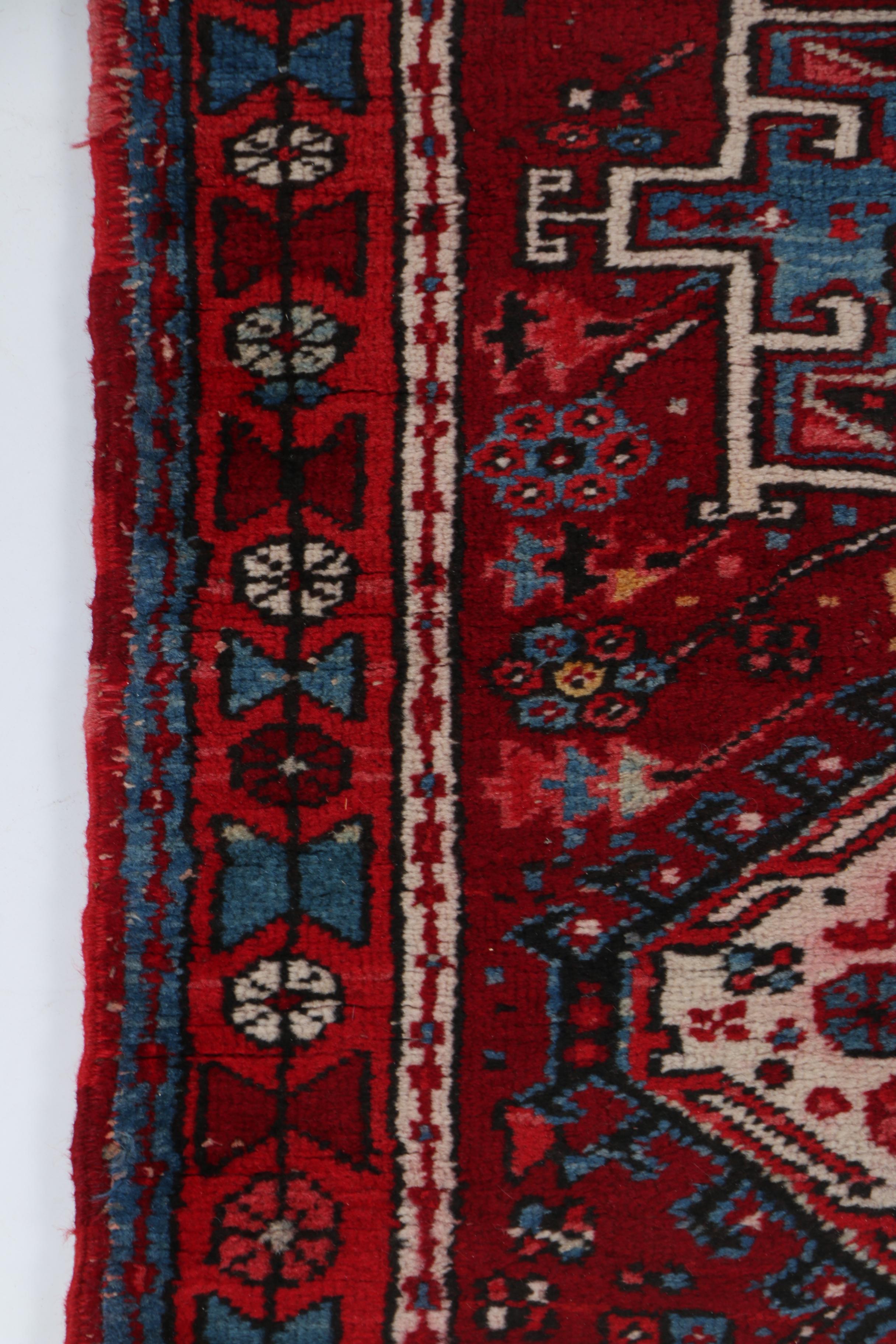 Hand-Knotted Persian Karaja Wool Carpet Runner for Persepolis Rugs