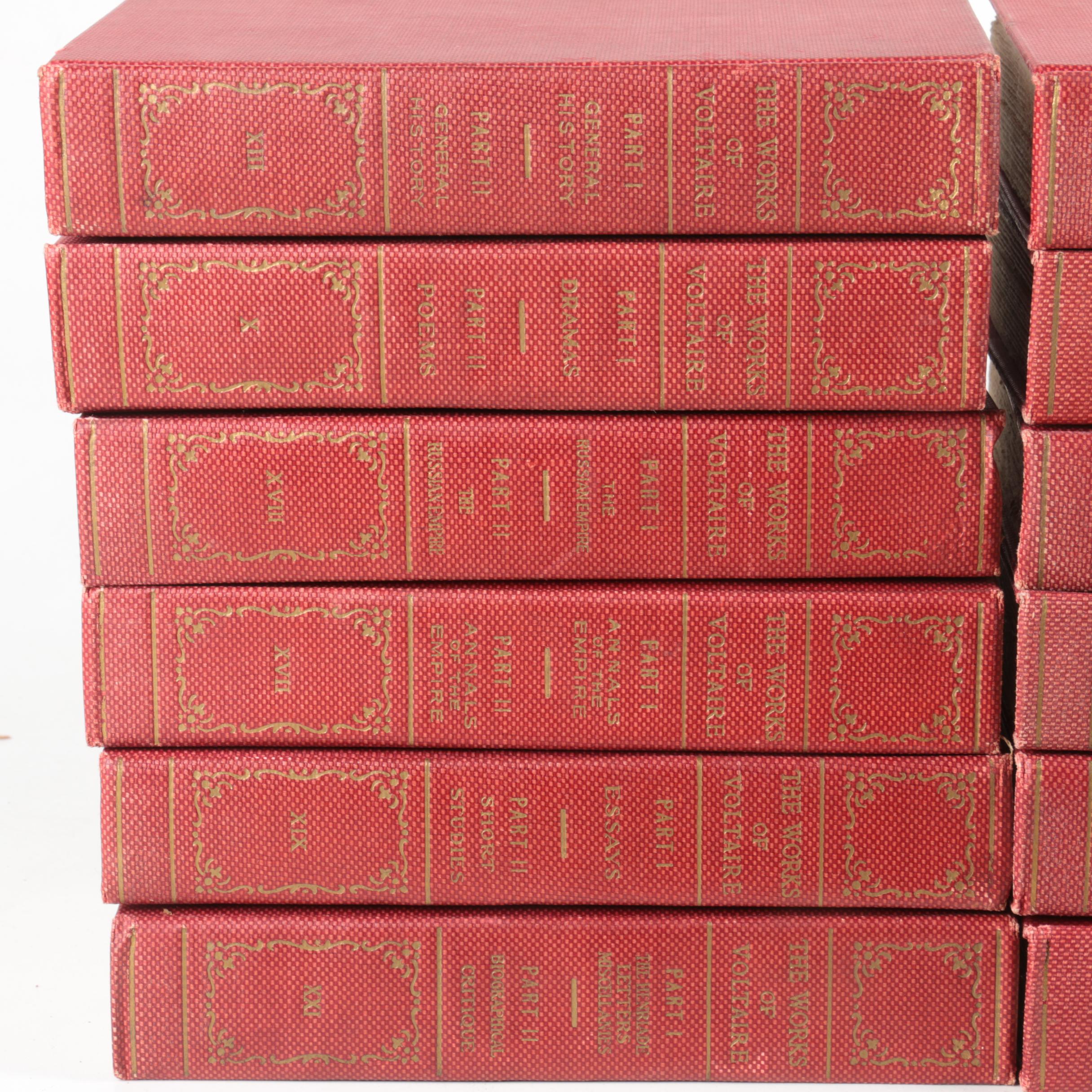 The Works of Voltaire, De Quincey and British Poets