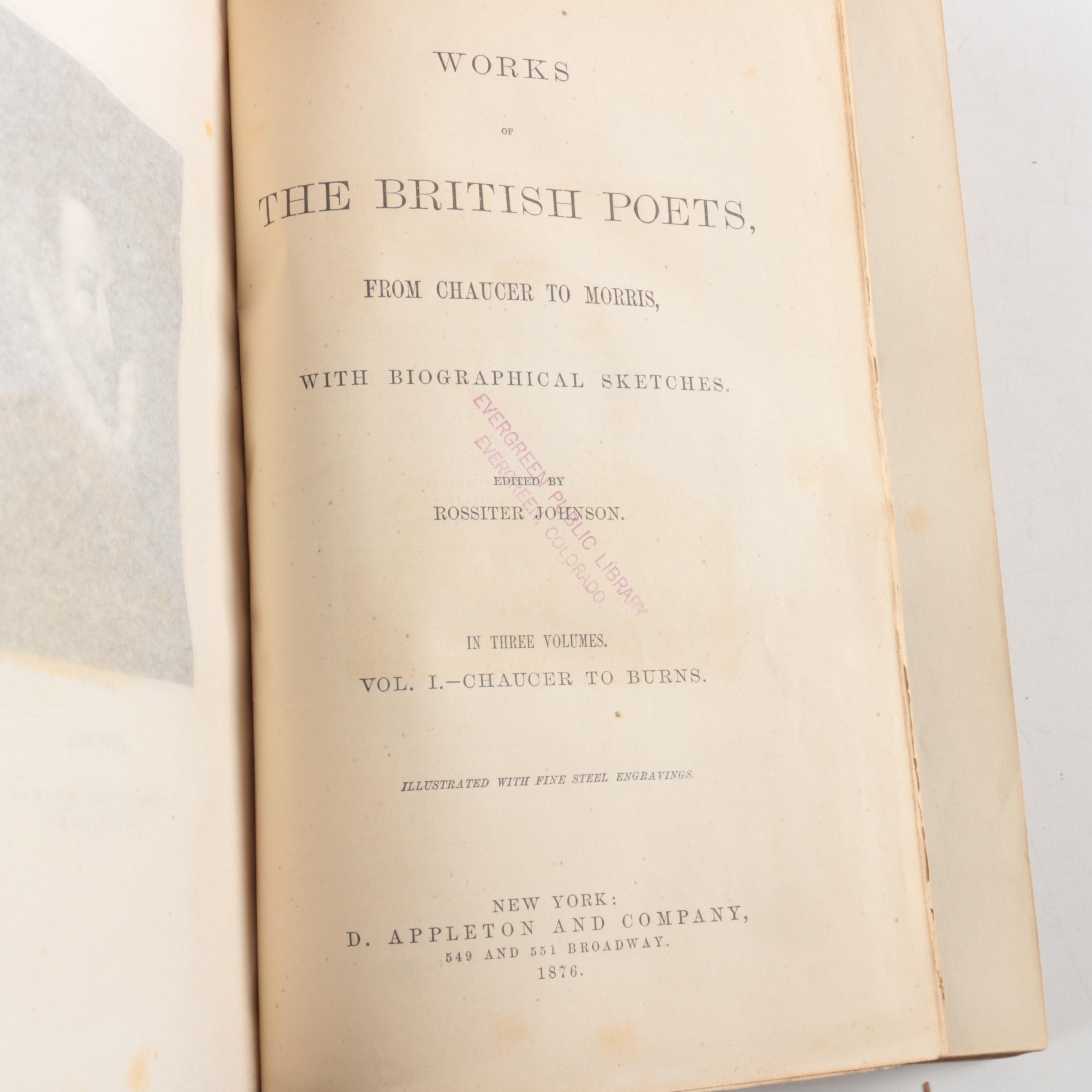 The Works of Voltaire, De Quincey and British Poets