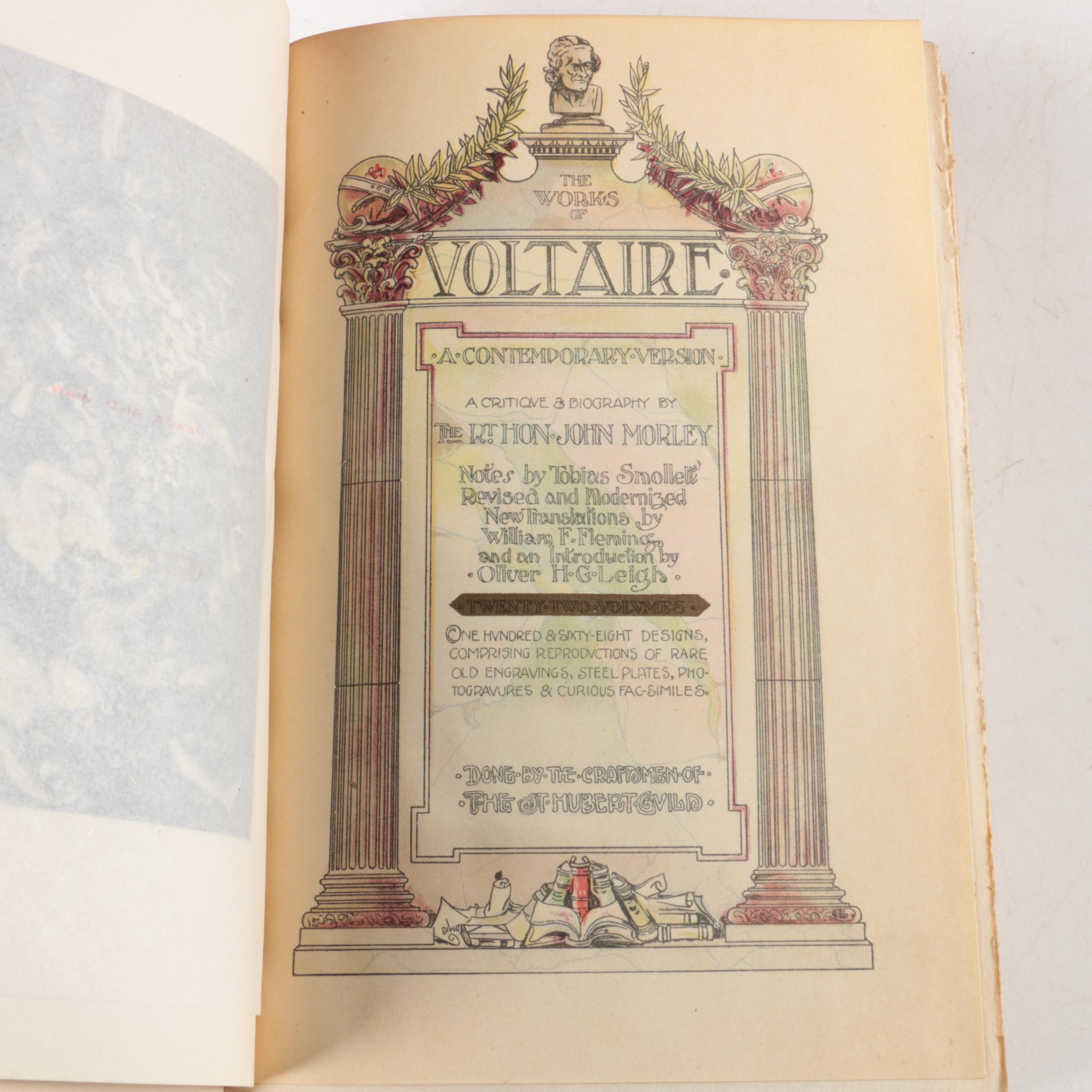 The Works of Voltaire, De Quincey and British Poets