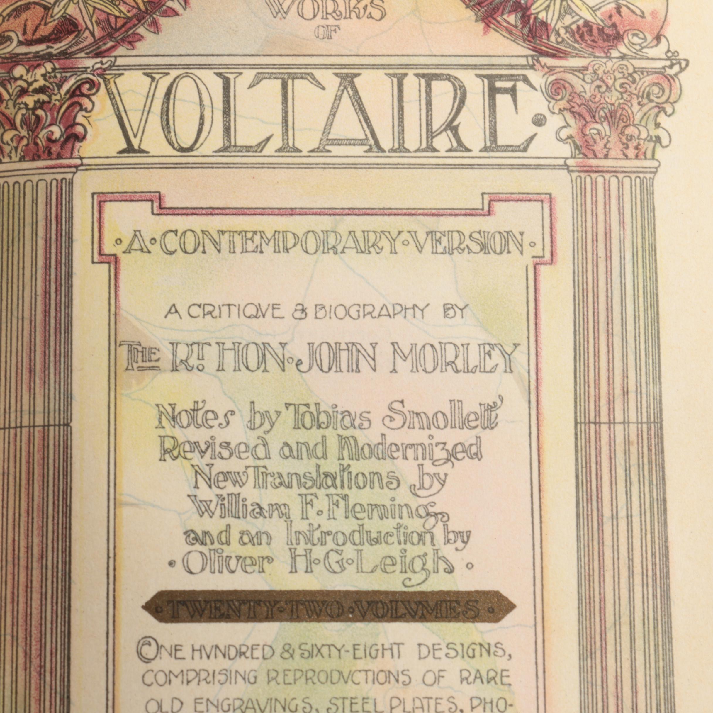 The Works of Voltaire, De Quincey and British Poets