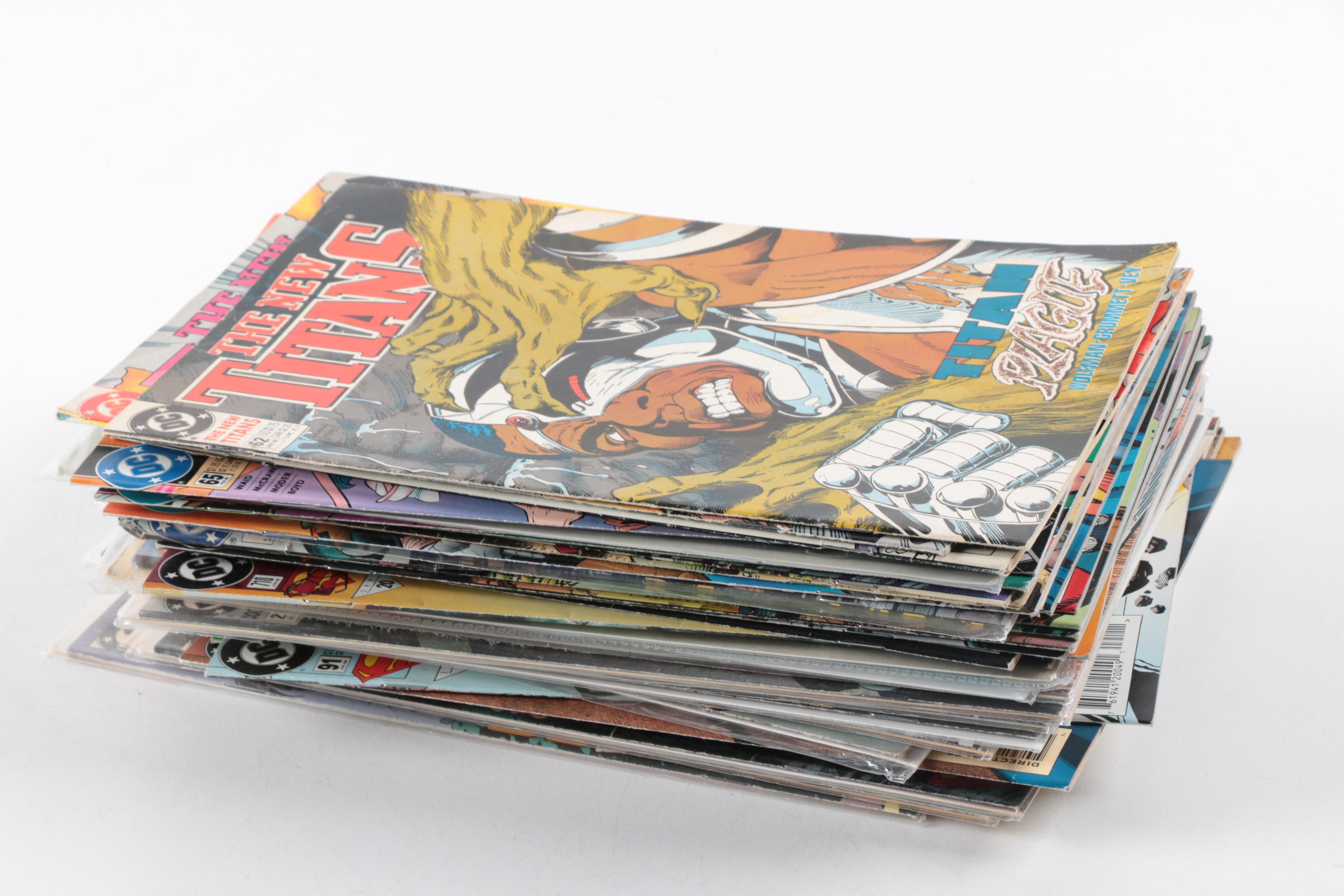 Collection of Modern Age DC Comic Books featuring "The New Titans"