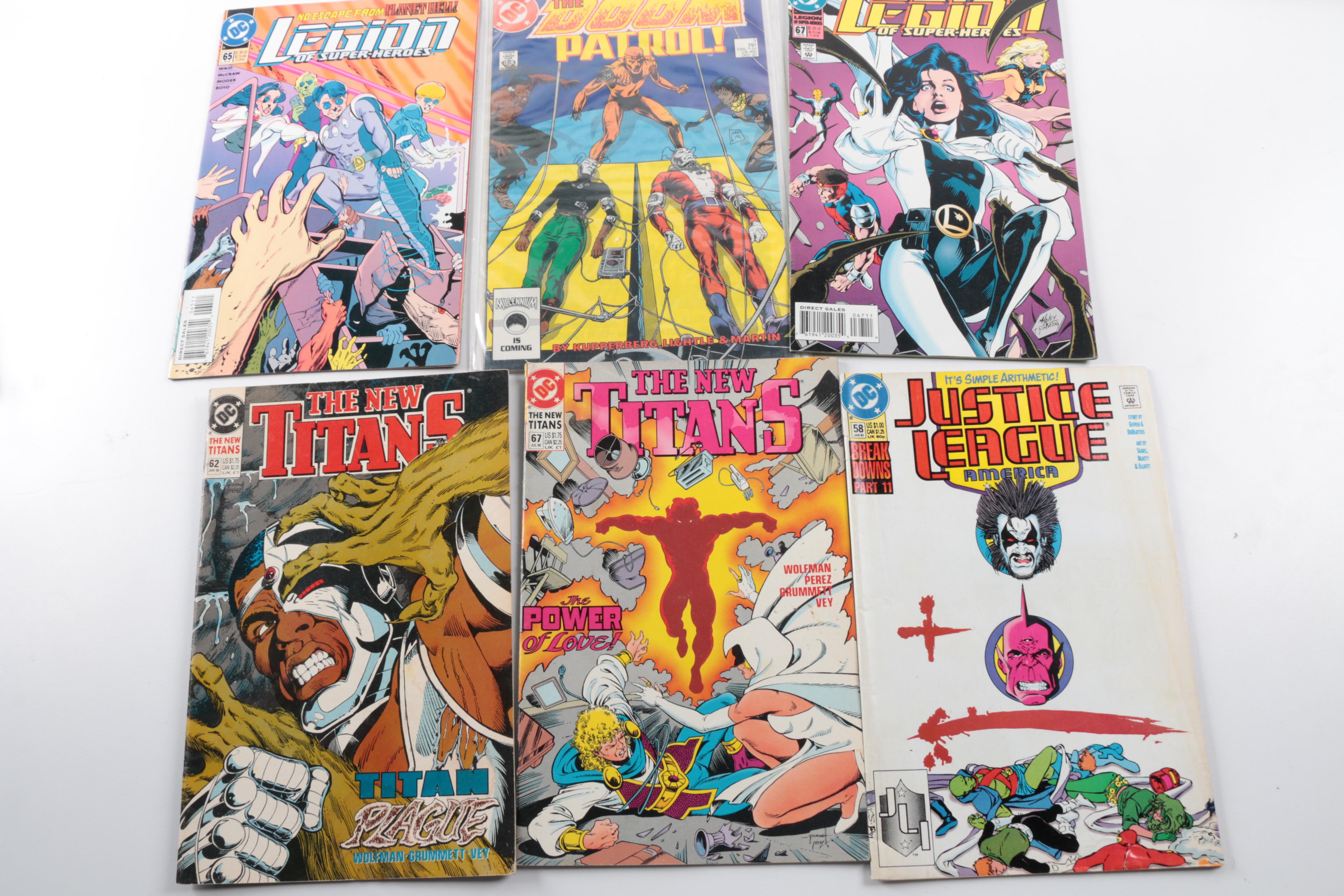 Collection of Modern Age DC Comic Books featuring "The New Titans"