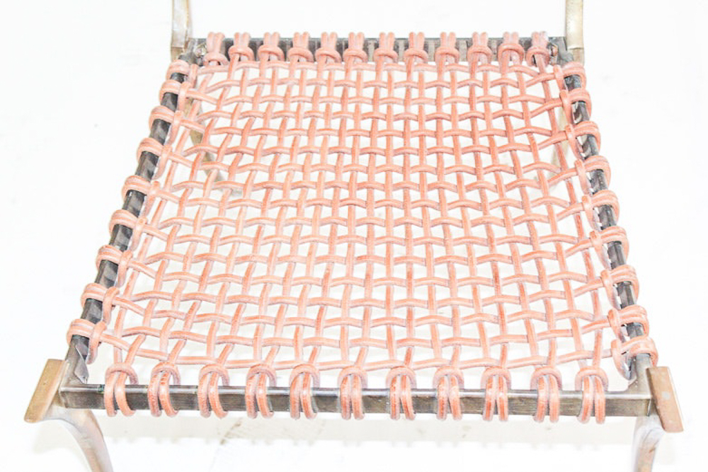 Contemporary Scala Luxury "Klismos" Brass Chair