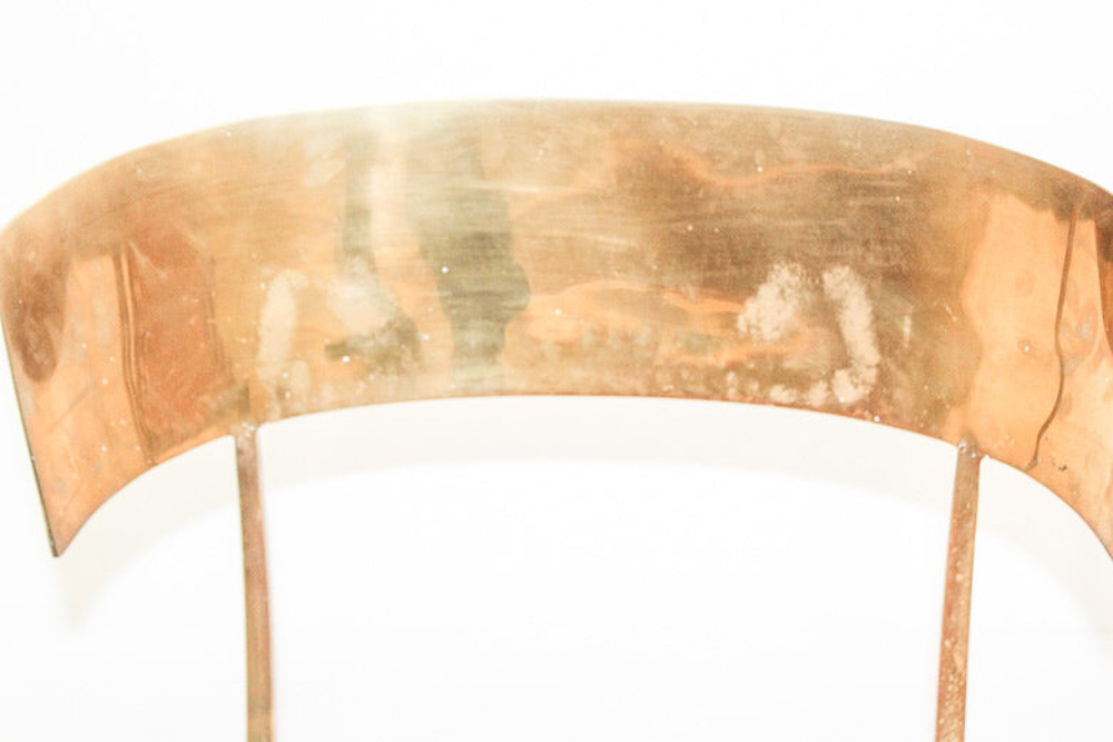 Contemporary Scala Luxury "Klismos" Brass Chair