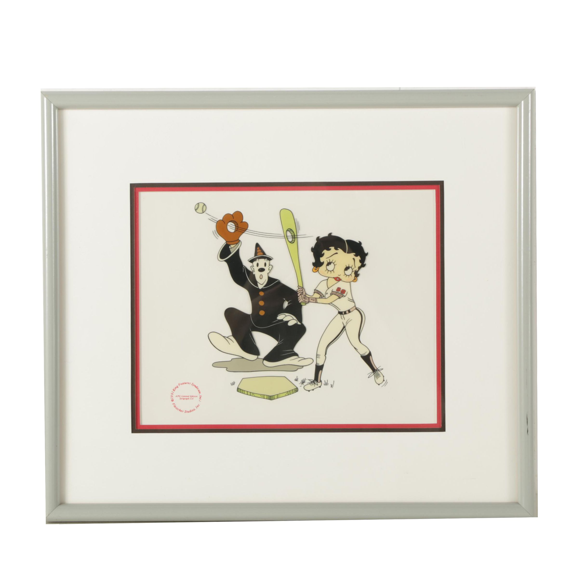 1991 "Betty Boop" Limited Edition Reproduction Animation Cel "The Babe"