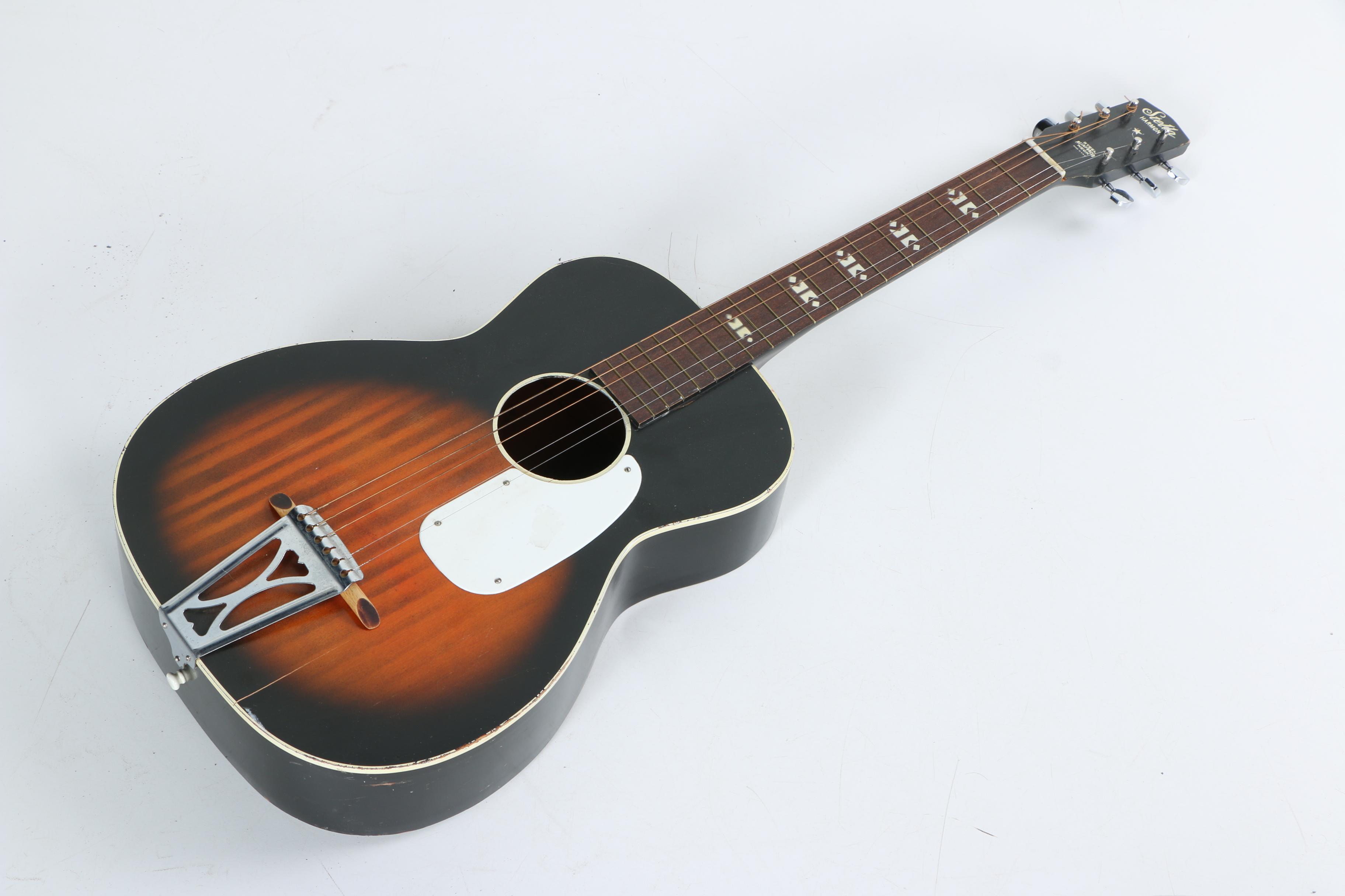 Stella Harmony Acoustic Guitar and Case